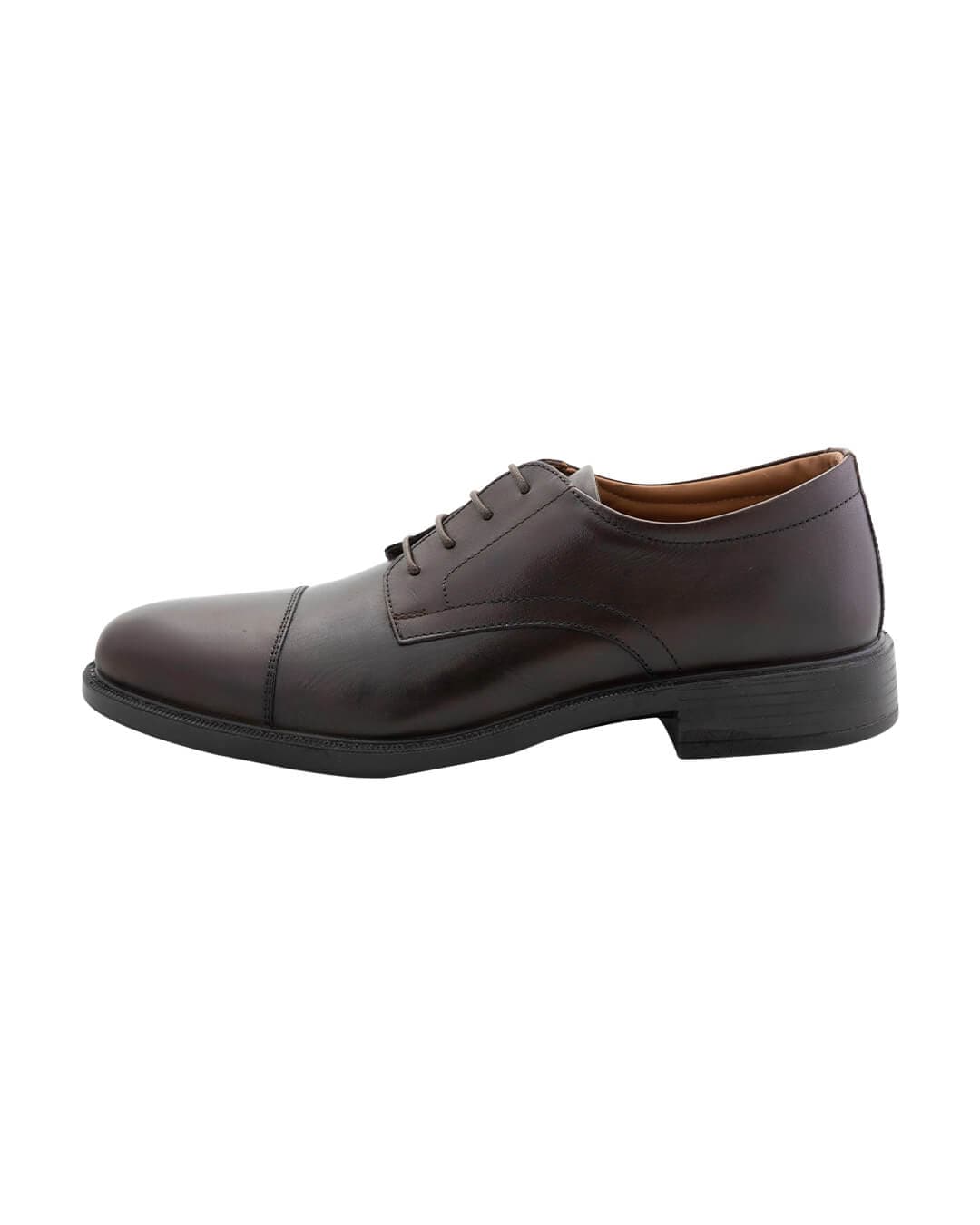 Gagliardi Shoes Gagliardi Brown Leather Toe Cap Derby Comfort Shoes