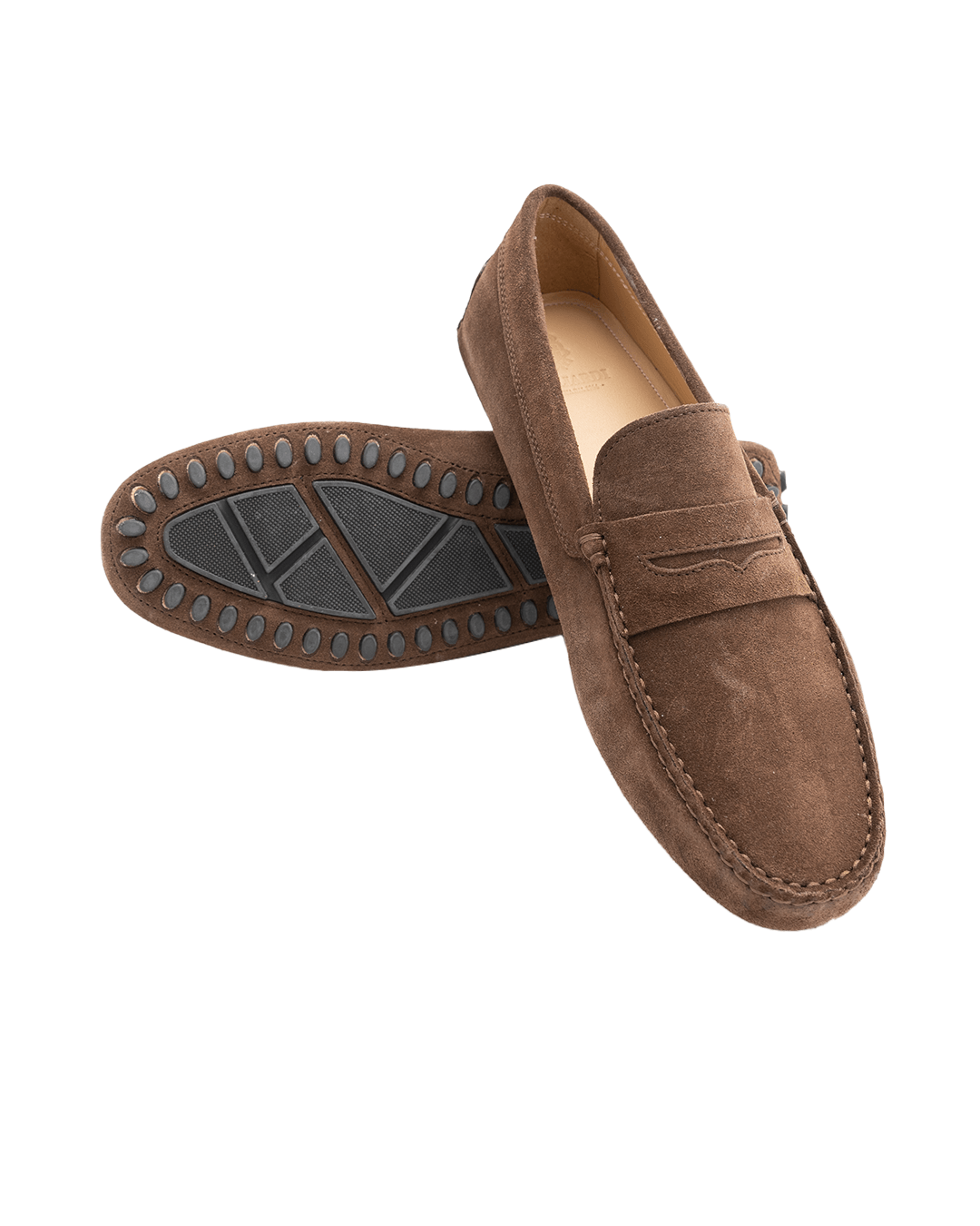 Gagliardi Shoes Gagliardi Brown Suede Shoe Driving Moccassins