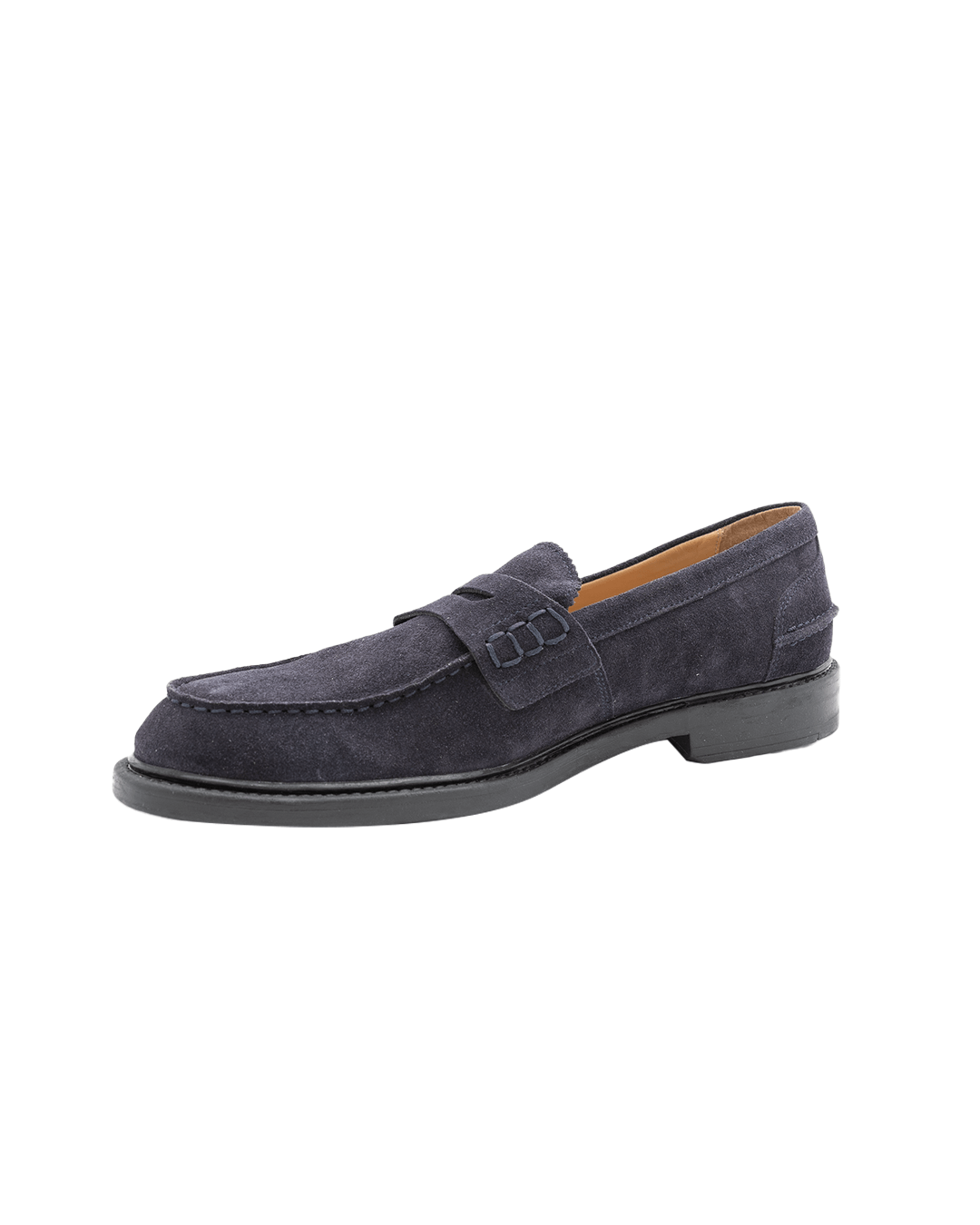 Gagliardi Shoes Gagliardi Navy Suede Loafers