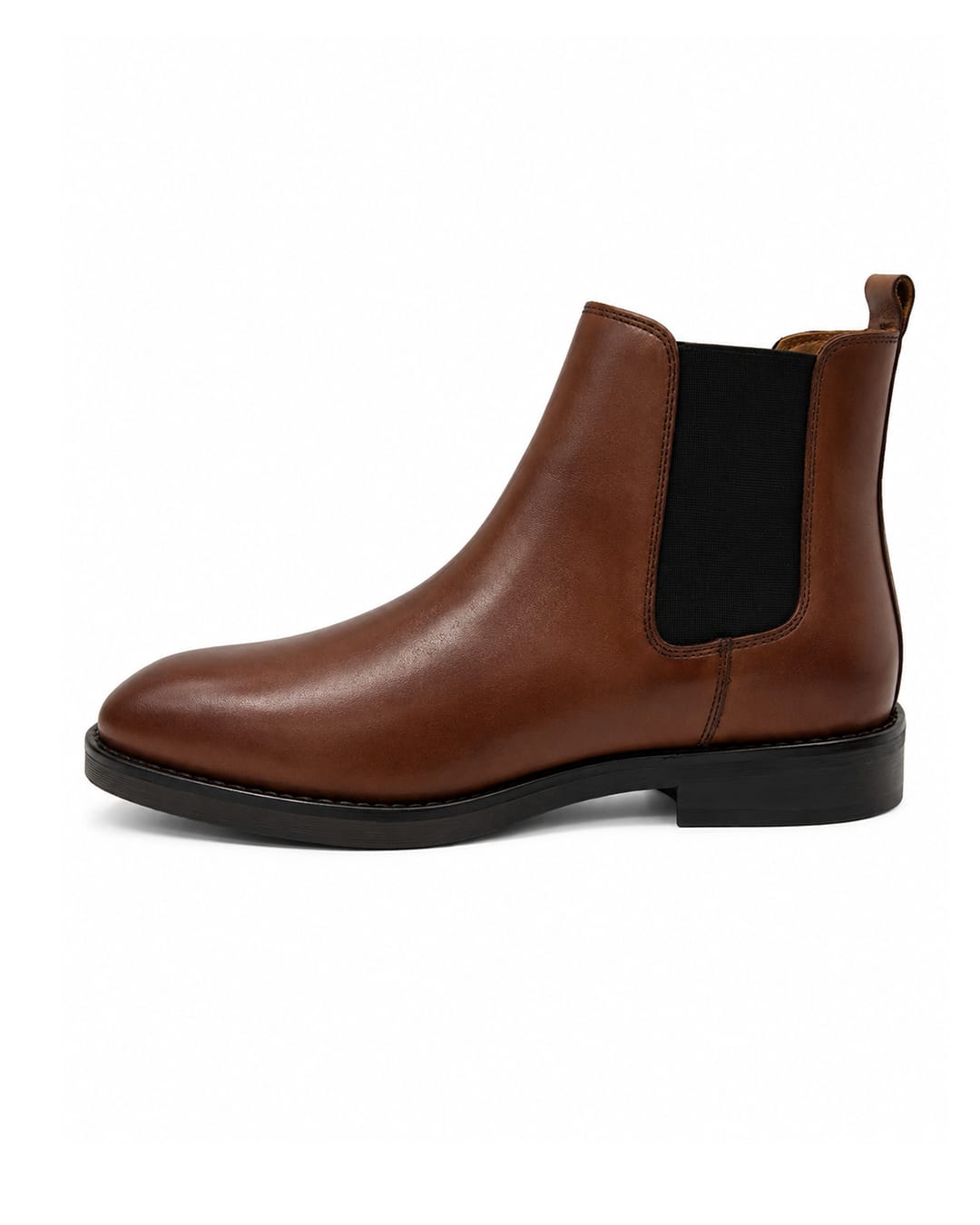 Gagliardi Shoes Gagliardi Tan Leather Chelsea Boots with Stud Sole