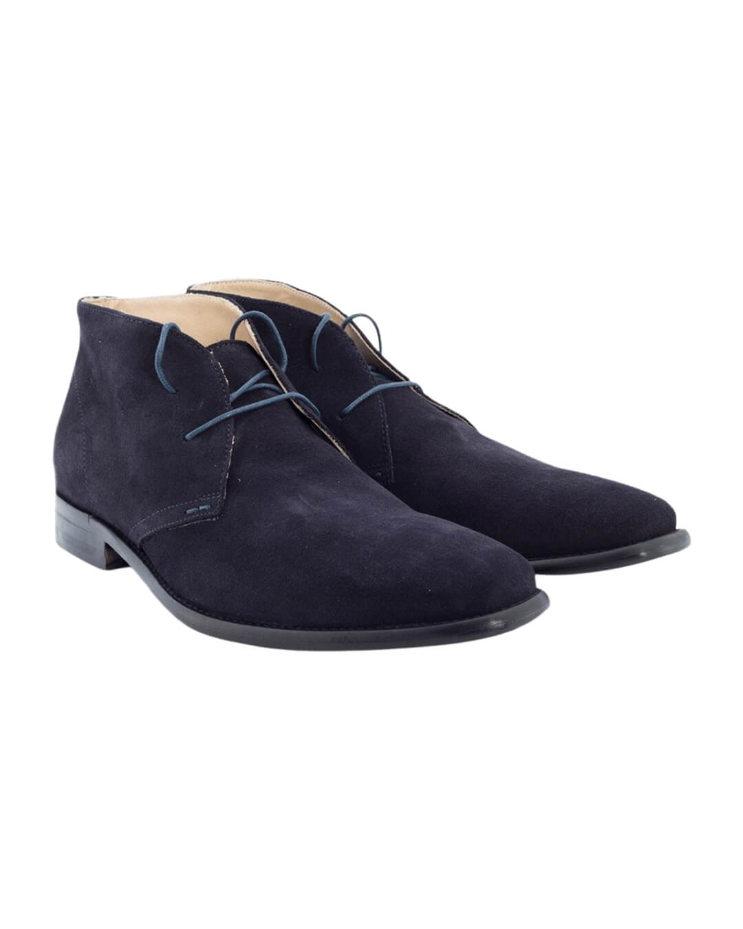 Gagliardi Shoes Navy Suede Desert Boots