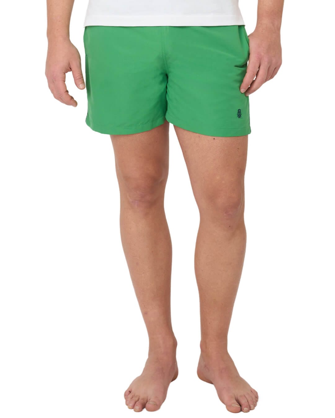 Gagliardi Shorts Gagliardi Green Piped Swim Shorts