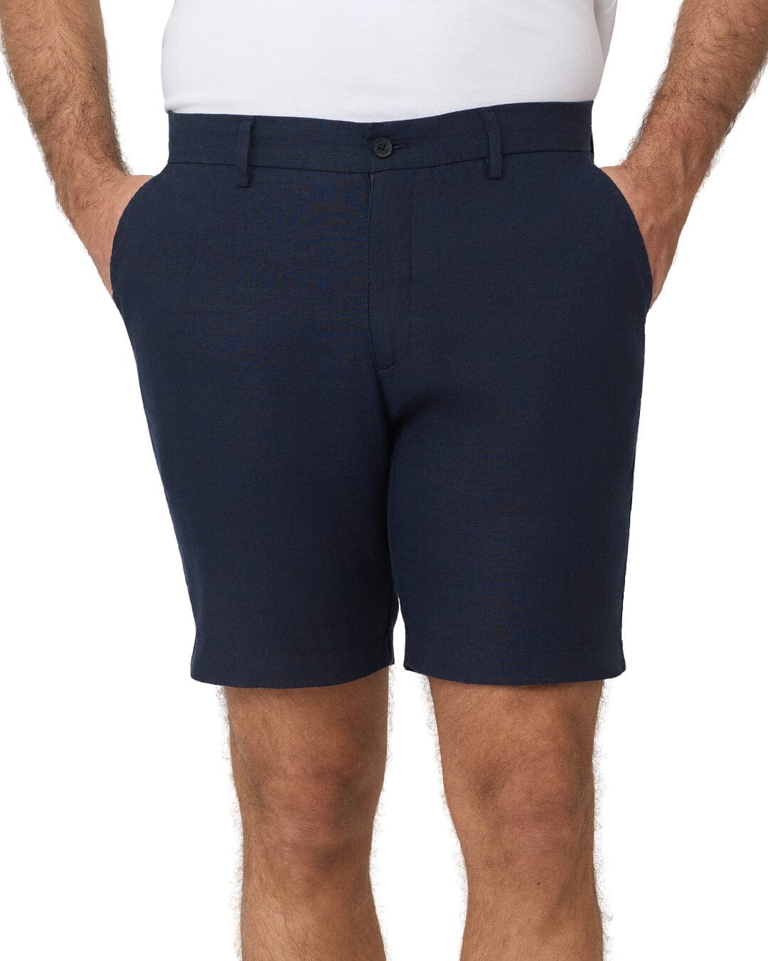 Gagliardi Shorts Gagliardi Navy Shorts Garment Dyed Linen