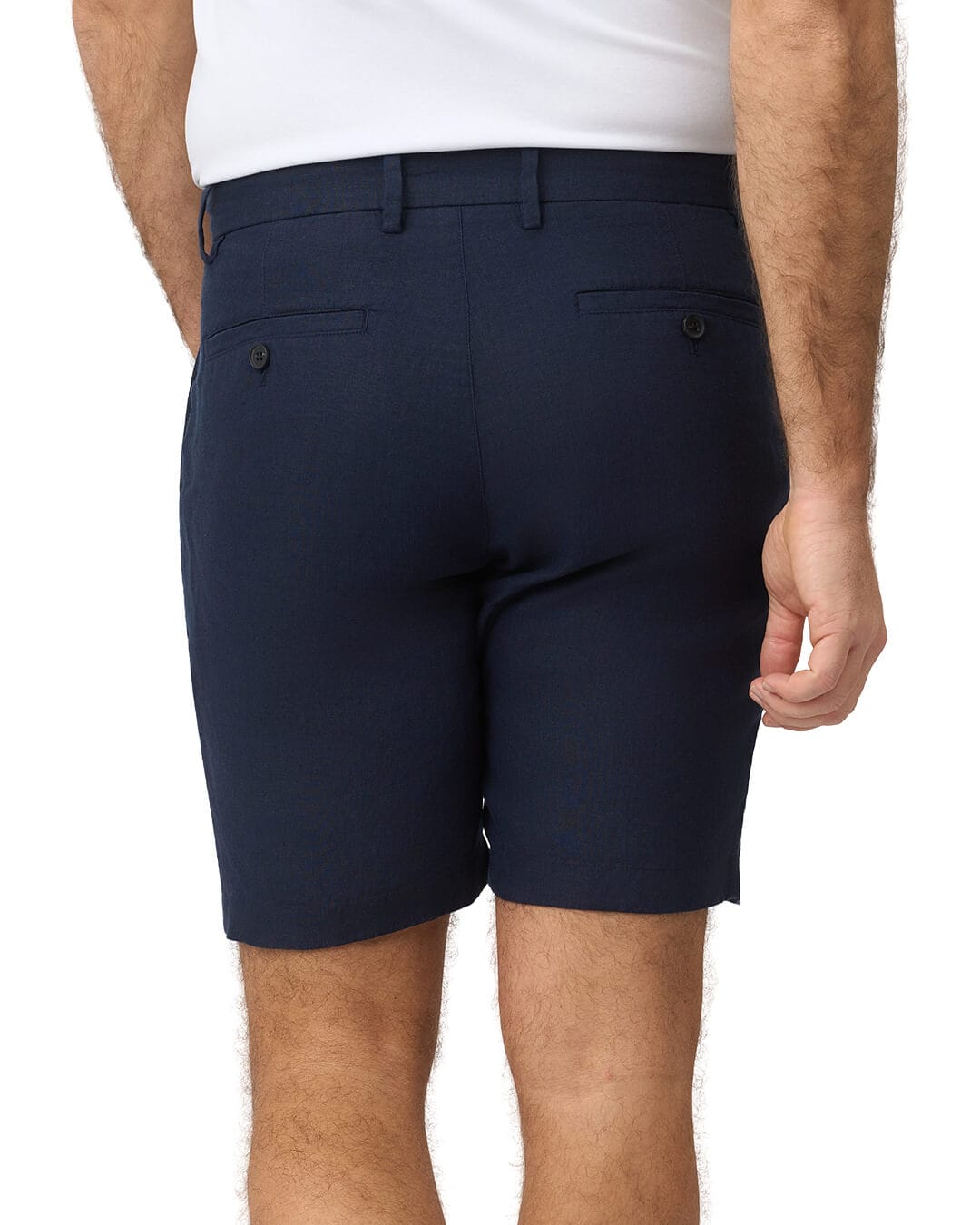 Gagliardi Shorts Gagliardi Navy Shorts Garment Dyed Linen