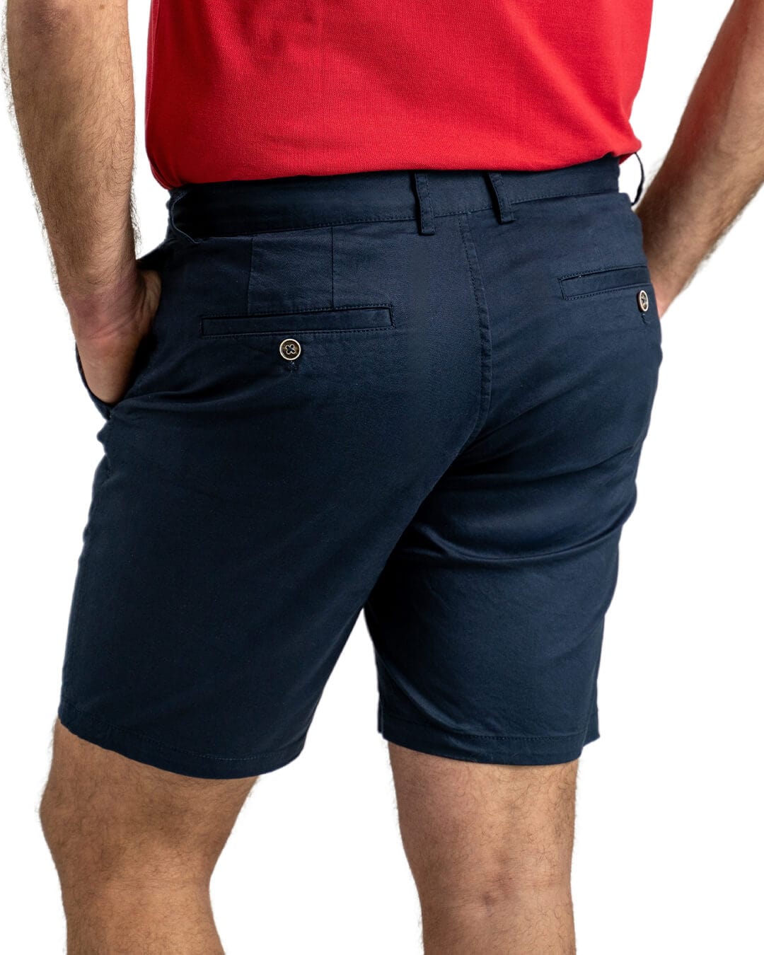 Gagliardi Shorts Gagliardi Navy Twill Stretch Cotton Shorts