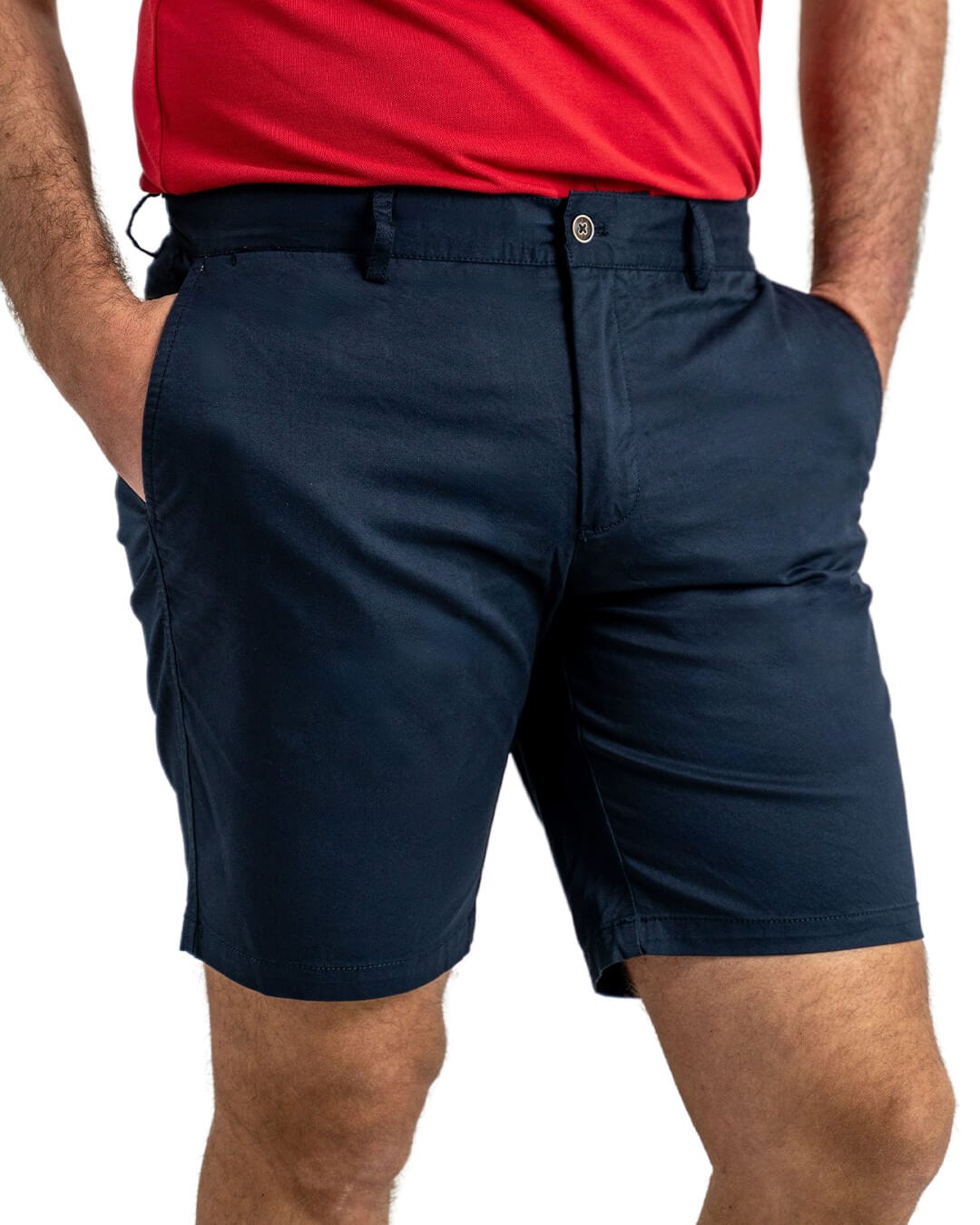 Gagliardi Shorts Gagliardi Navy Twill Stretch Cotton Shorts