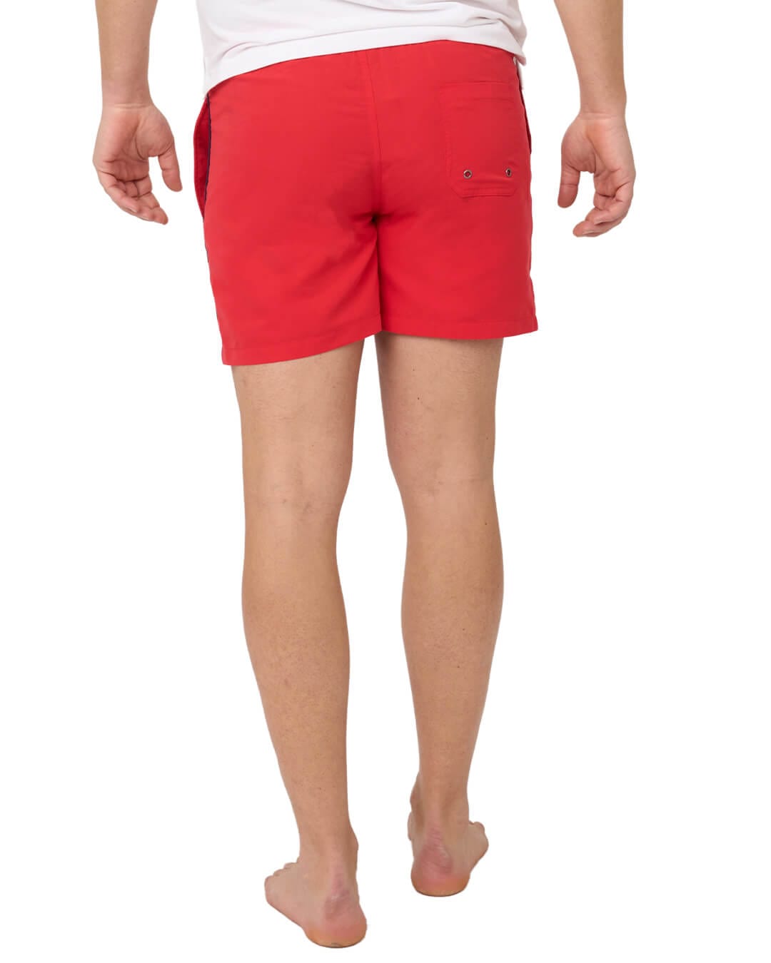 Gagliardi Shorts Gagliardi Red Piped Swim Shorts