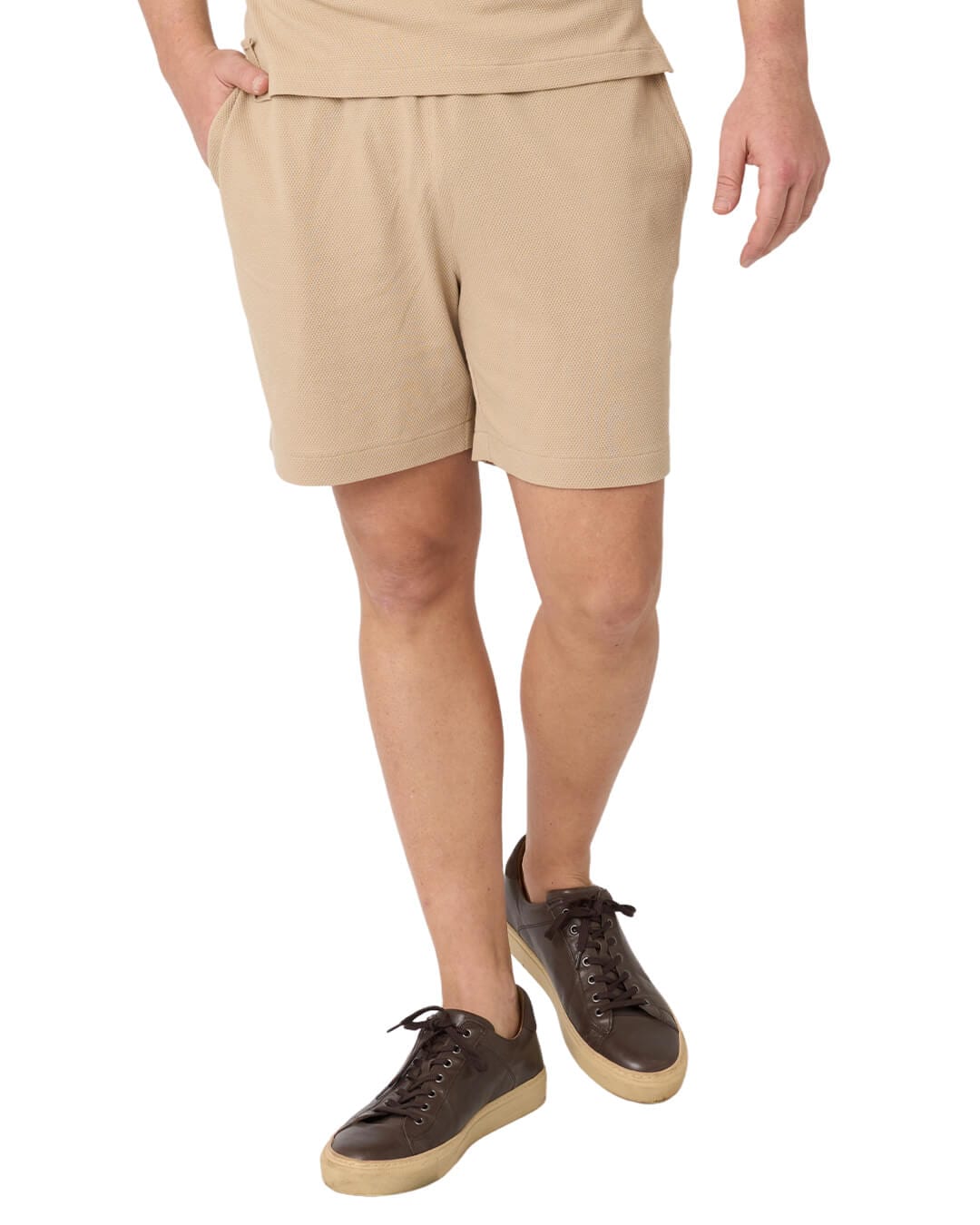 Gagliardi Shorts Gagliardi Sand Popcorn Texture Shorts