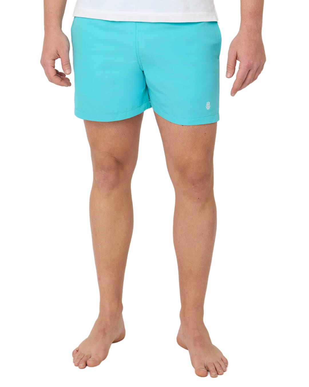 Gagliardi Shorts Gagliardi Turquoise Piped Swim Shorts