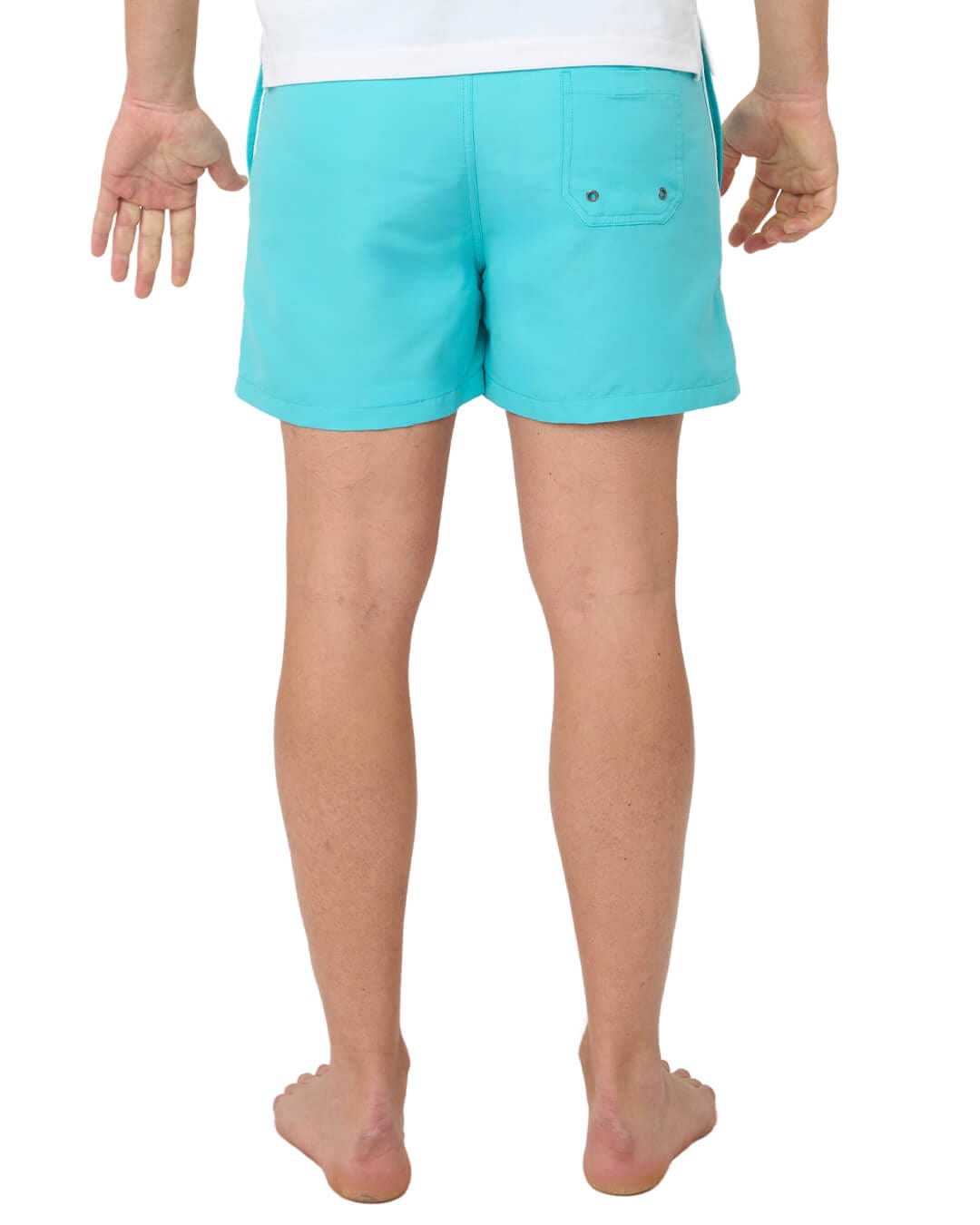Gagliardi Shorts Gagliardi Turquoise Piped Swim Shorts