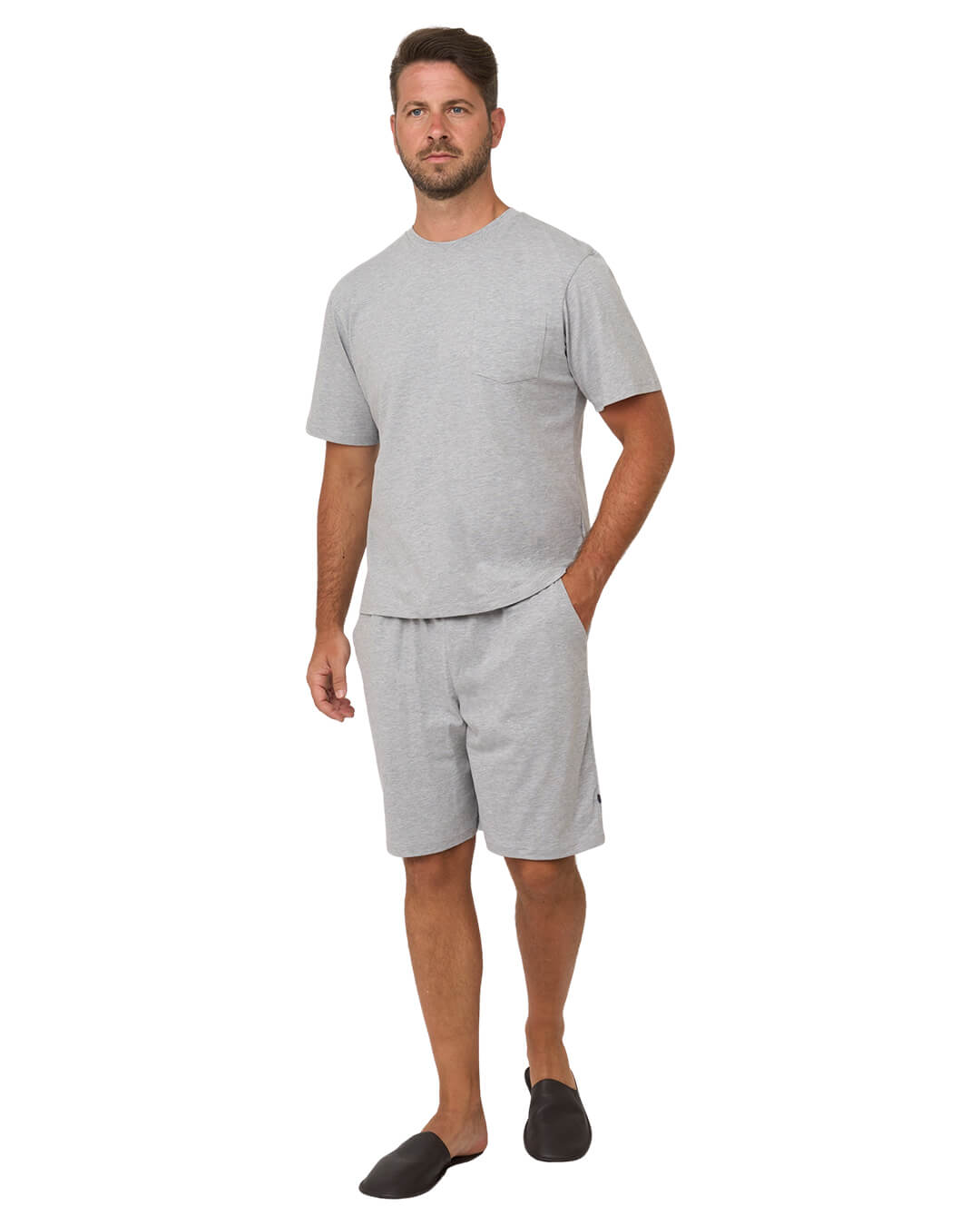 Gagliardi Sleepwear Gagliardi Grey 2-Piece Set Short Pyjamas