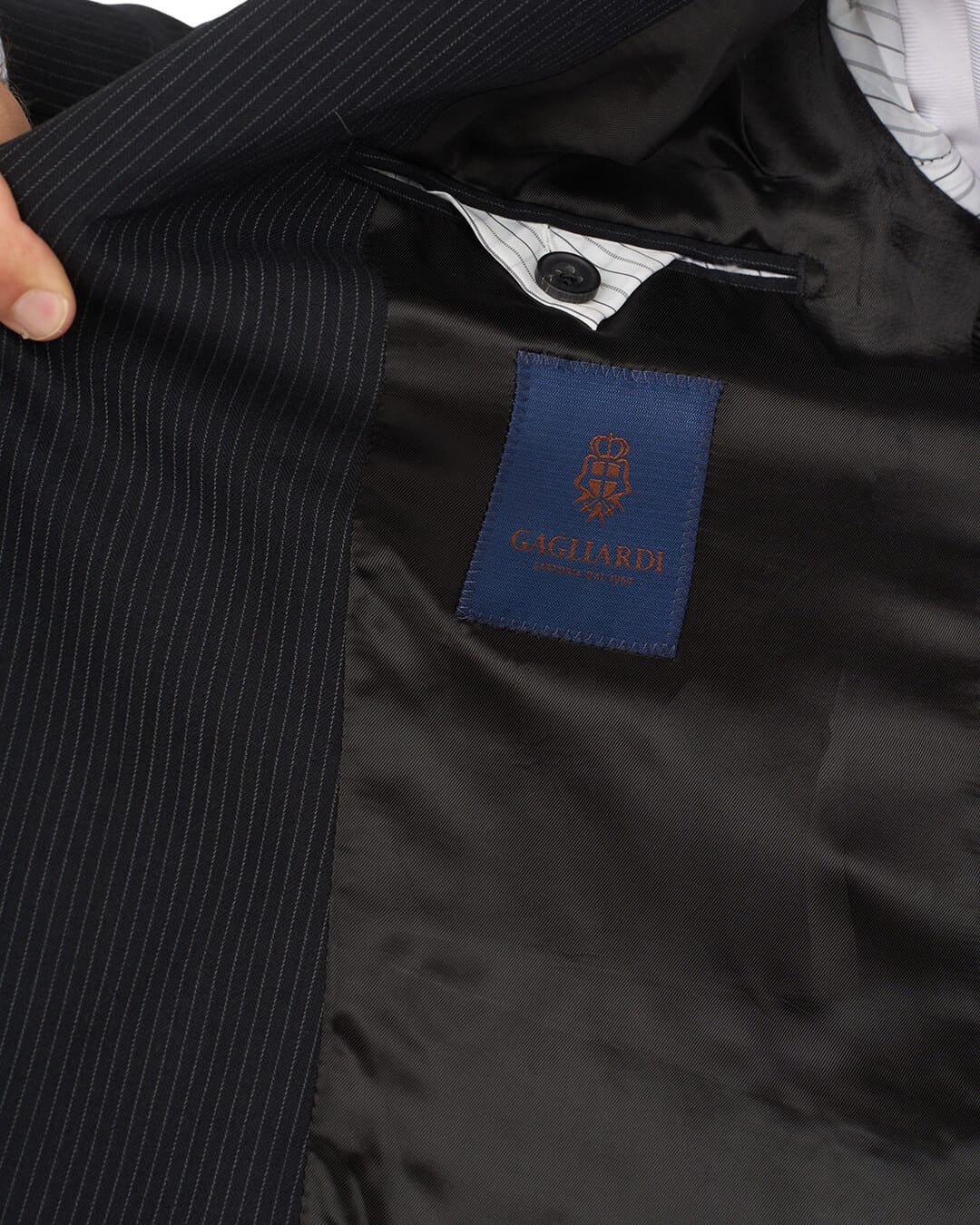 Gagliardi Suits Gagliardi Black Fine Stripe Suit