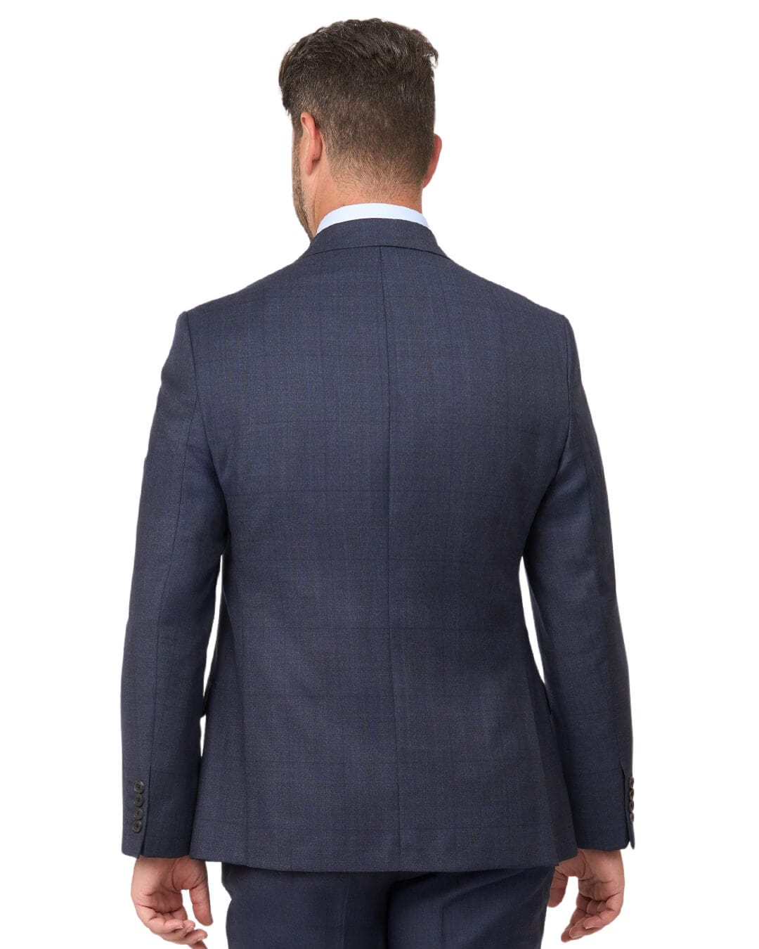 Gagliardi Suits Gagliardi Blue Check Sharkskin Suit