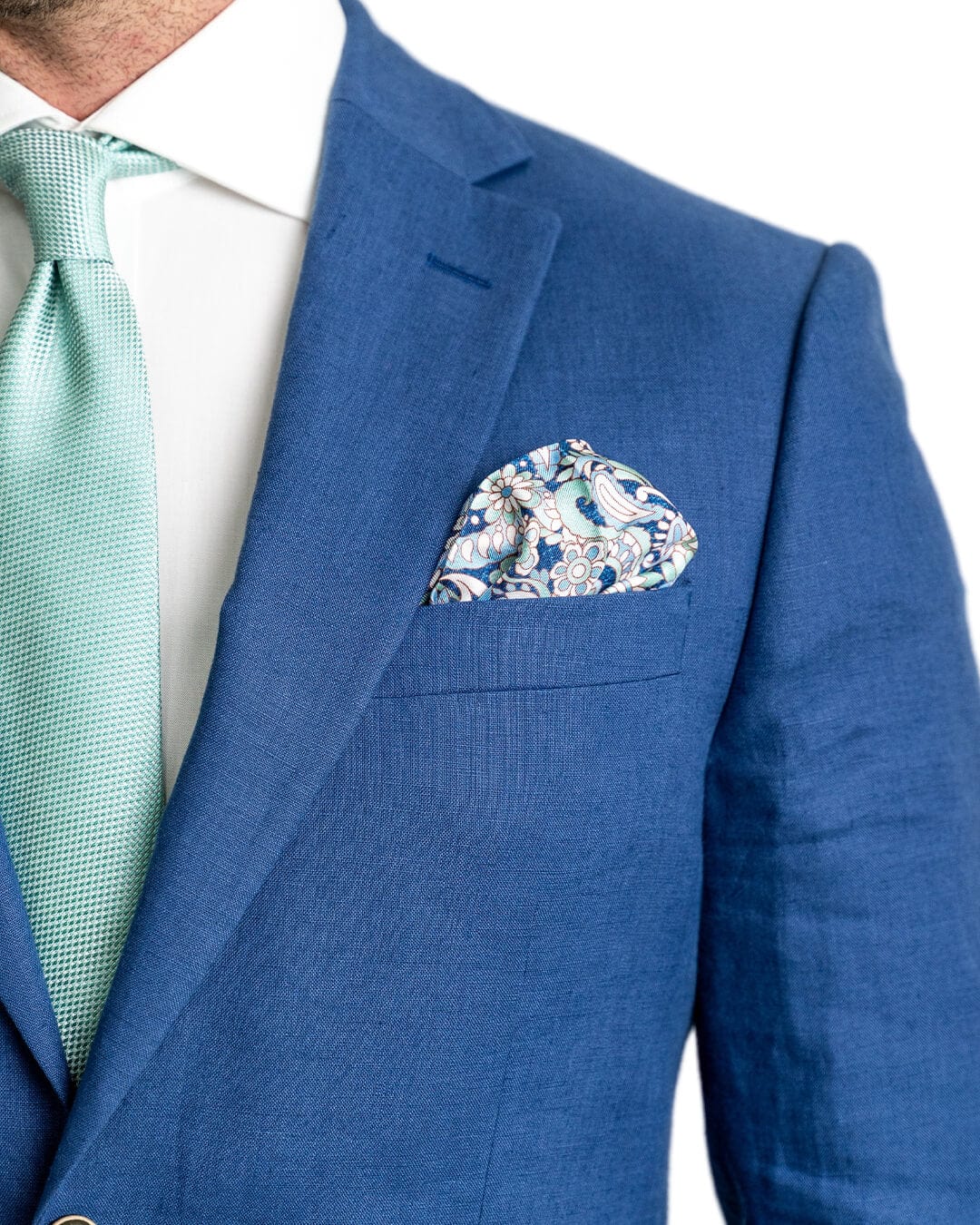 Gagliardi Suits Gagliardi Blue Duca Visconti di Modrone Italian Linen Suit