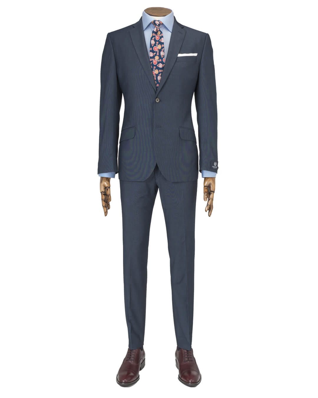 Gagliardi Suits Gagliardi Blue End on End Machine Washable Suit