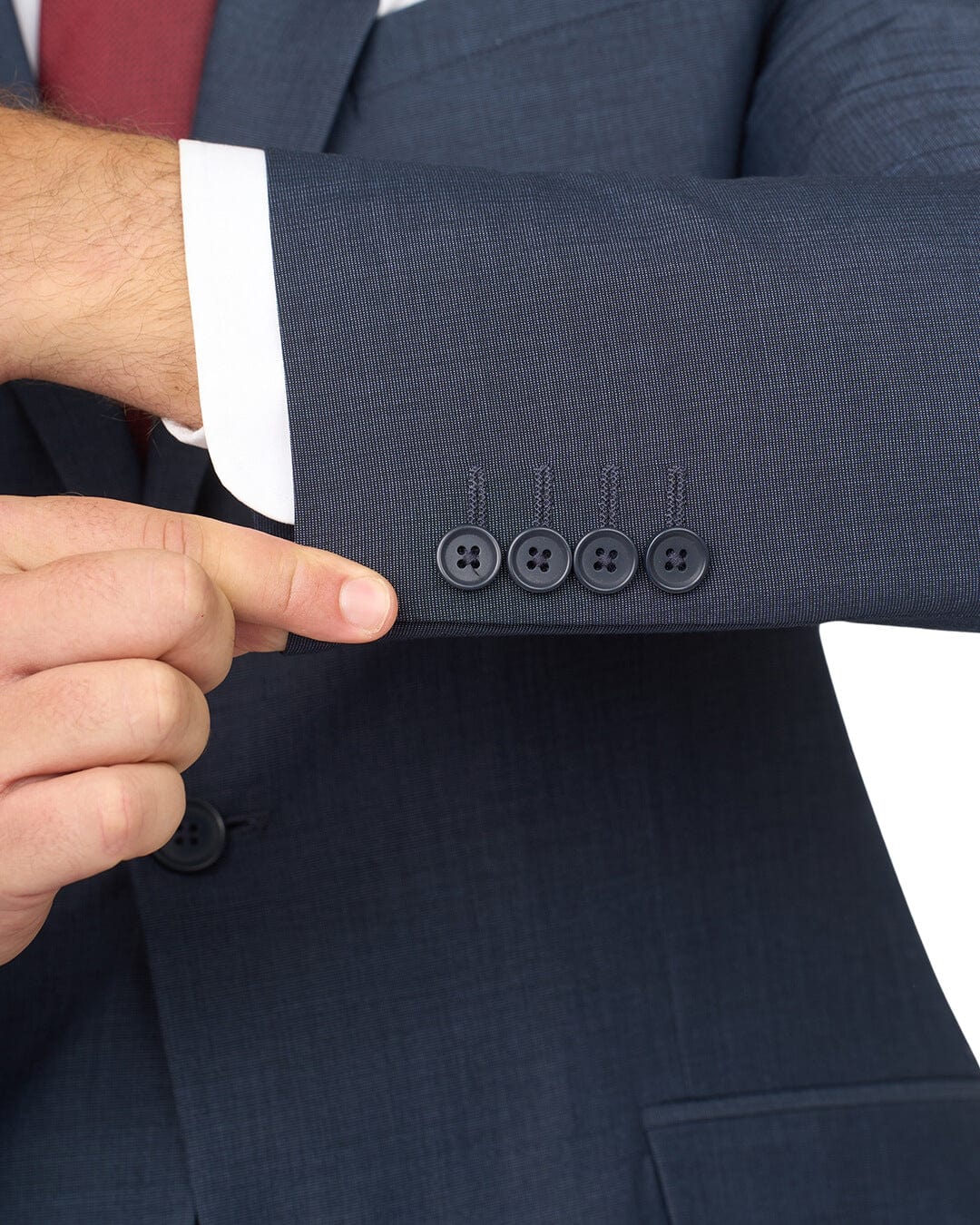 Gagliardi Suits Gagliardi Blue End on End Machine Washable Suit