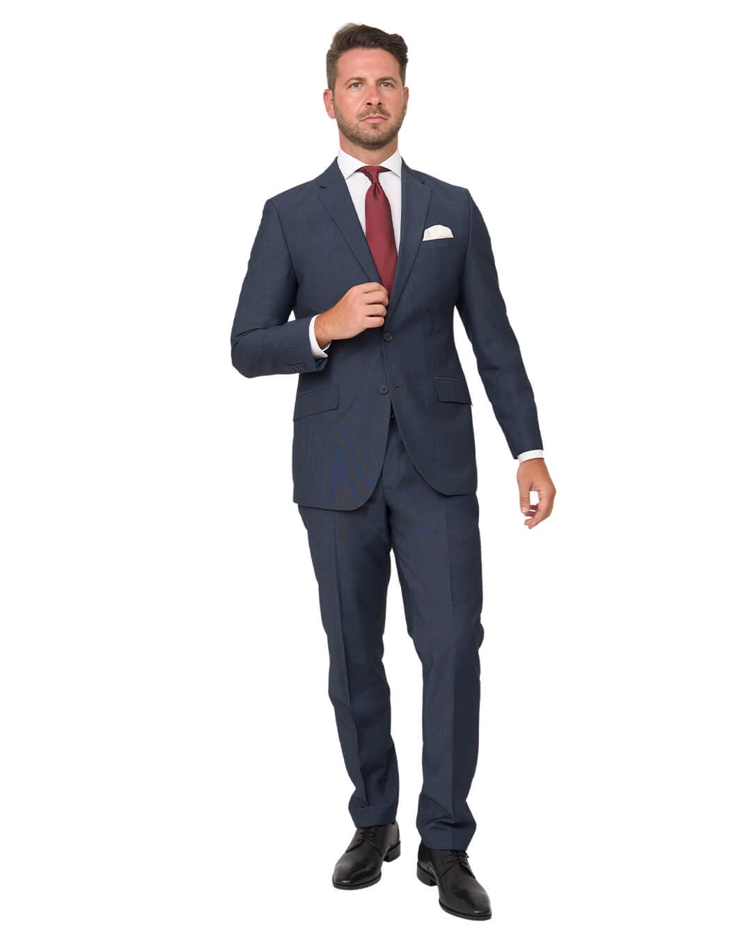 Gagliardi Suits Gagliardi Blue End on End Machine Washable Suit