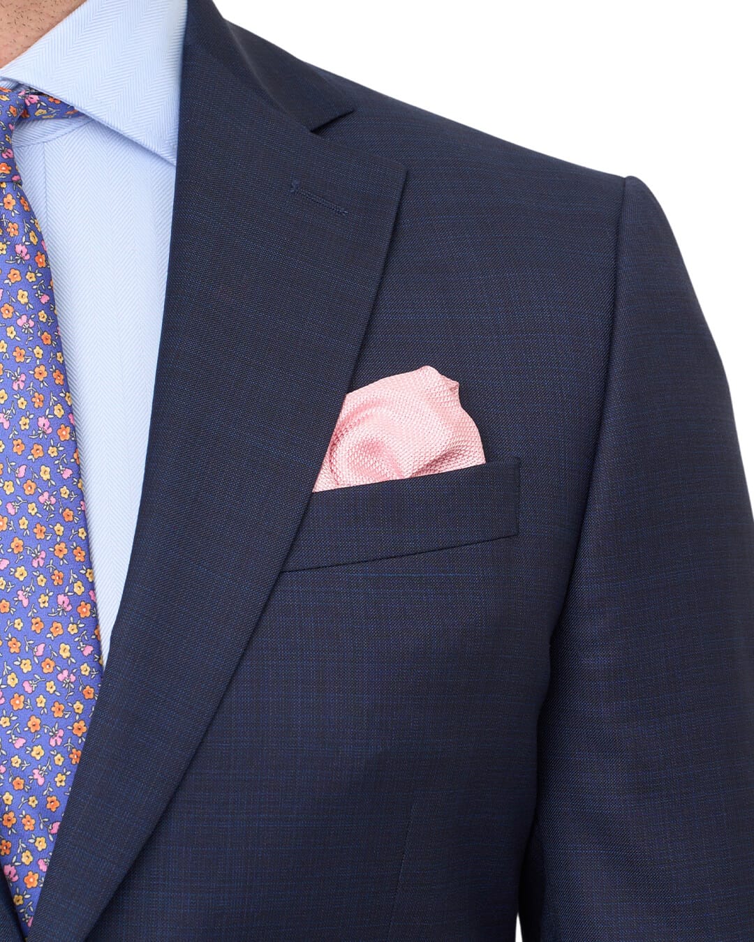 Gagliardi Suits Gagliardi Blue F.Lli Cerruti Super 130S Sharkskin Suit