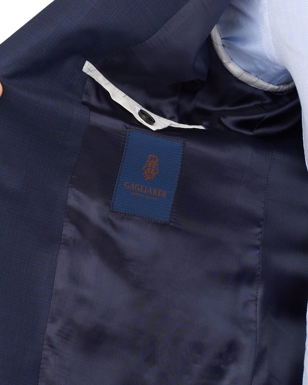 Gagliardi Suits Gagliardi Blue F.Lli Cerruti Super 130S Sharkskin Suit
