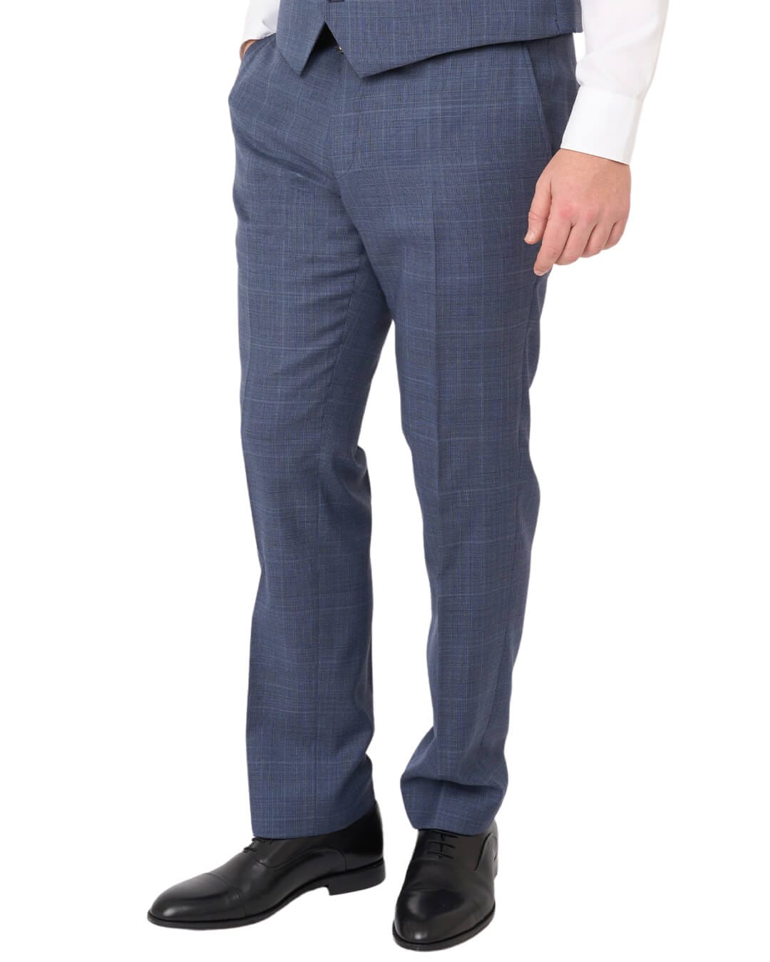 Gagliardi Suits Gagliardi Blue Natural Stretch Sharkskin Check Suit