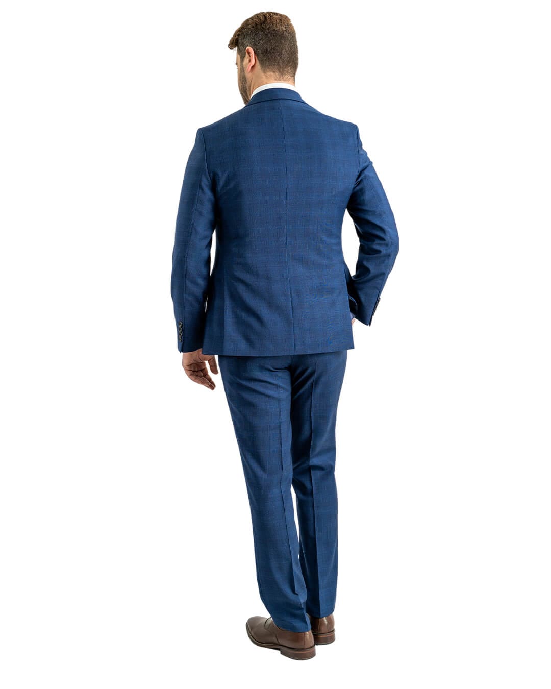 Gagliardi Blue Reda Super 110s Tonal Check Suit