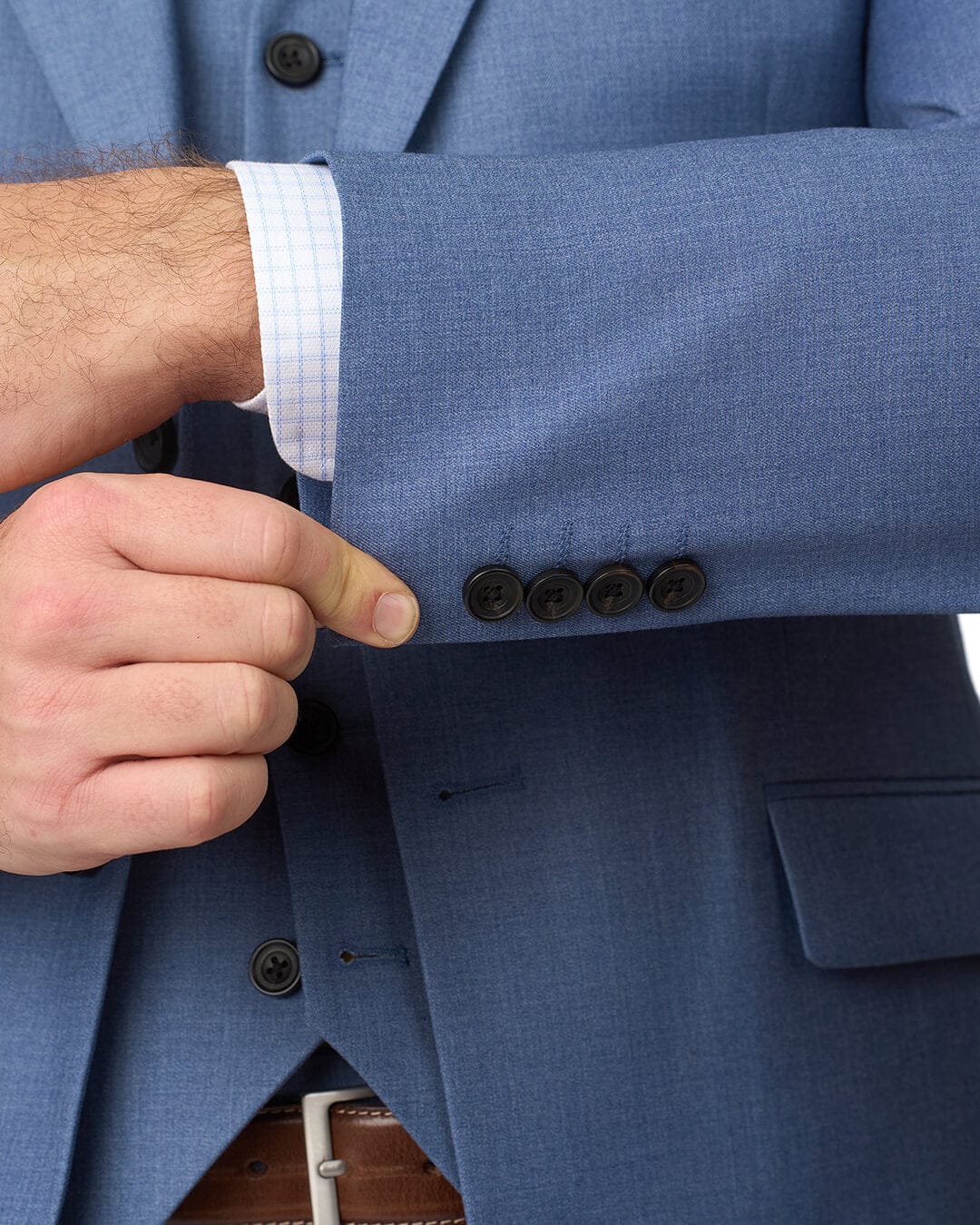 Gagliardi Suits Gagliardi Blue Suit Machine Washable Twill