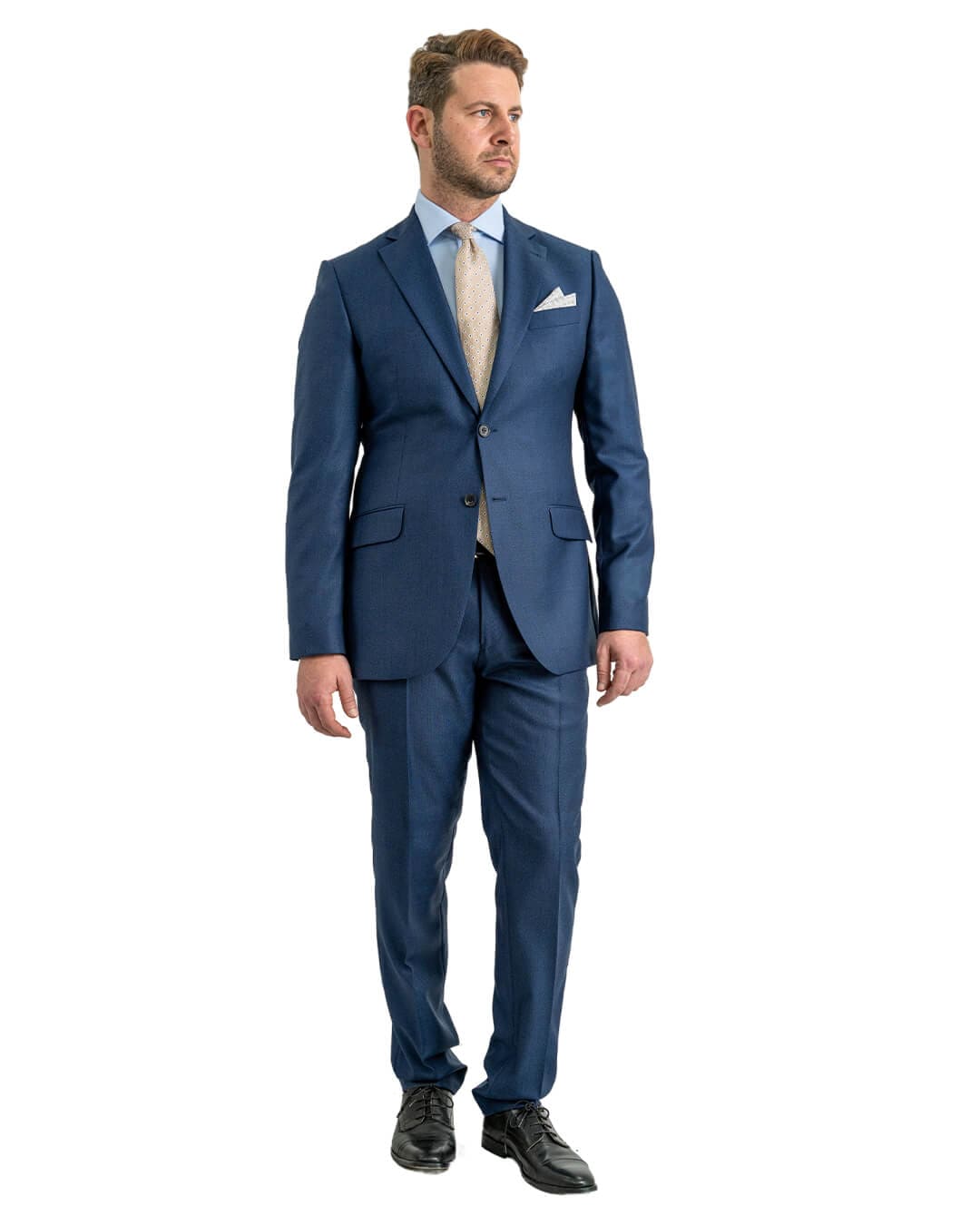 Gagliardi Suits Gagliardi Blue Vitale Barberis Canonico Super 110s Birdseye Suit