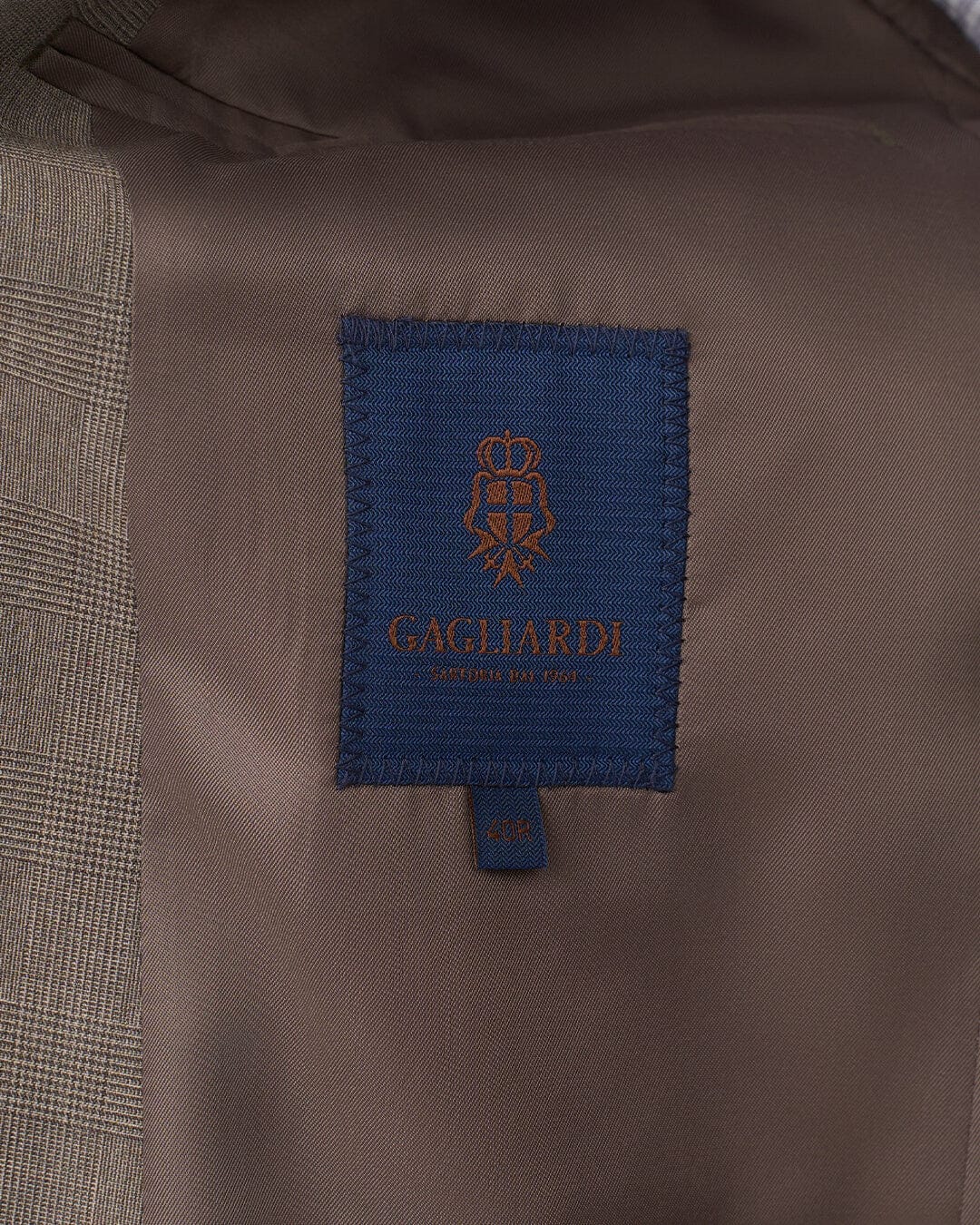 Gagliardi Suits Gagliardi Brown Suit Machine Washable Check