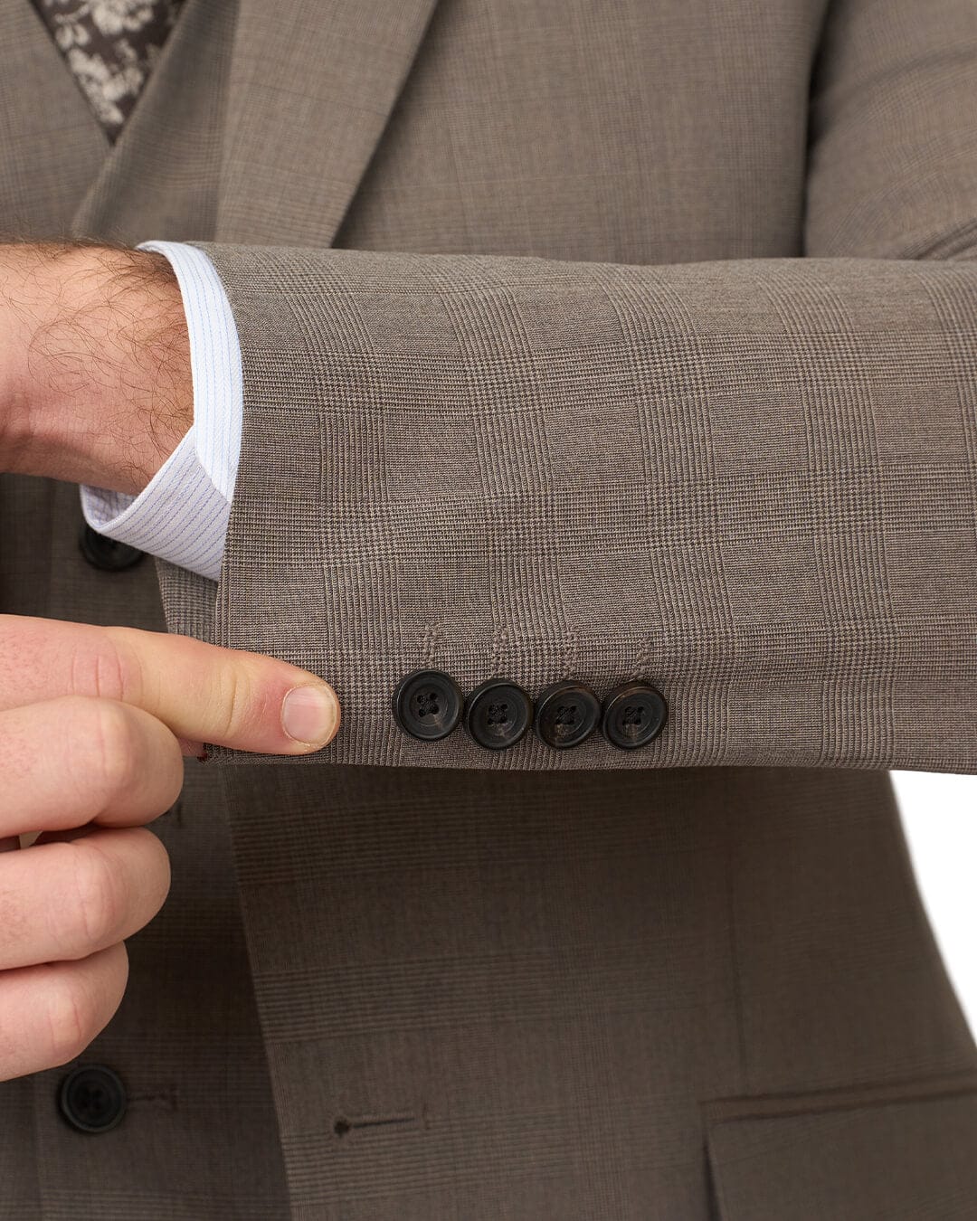 Gagliardi Suits Gagliardi Brown Suit Machine Washable Check