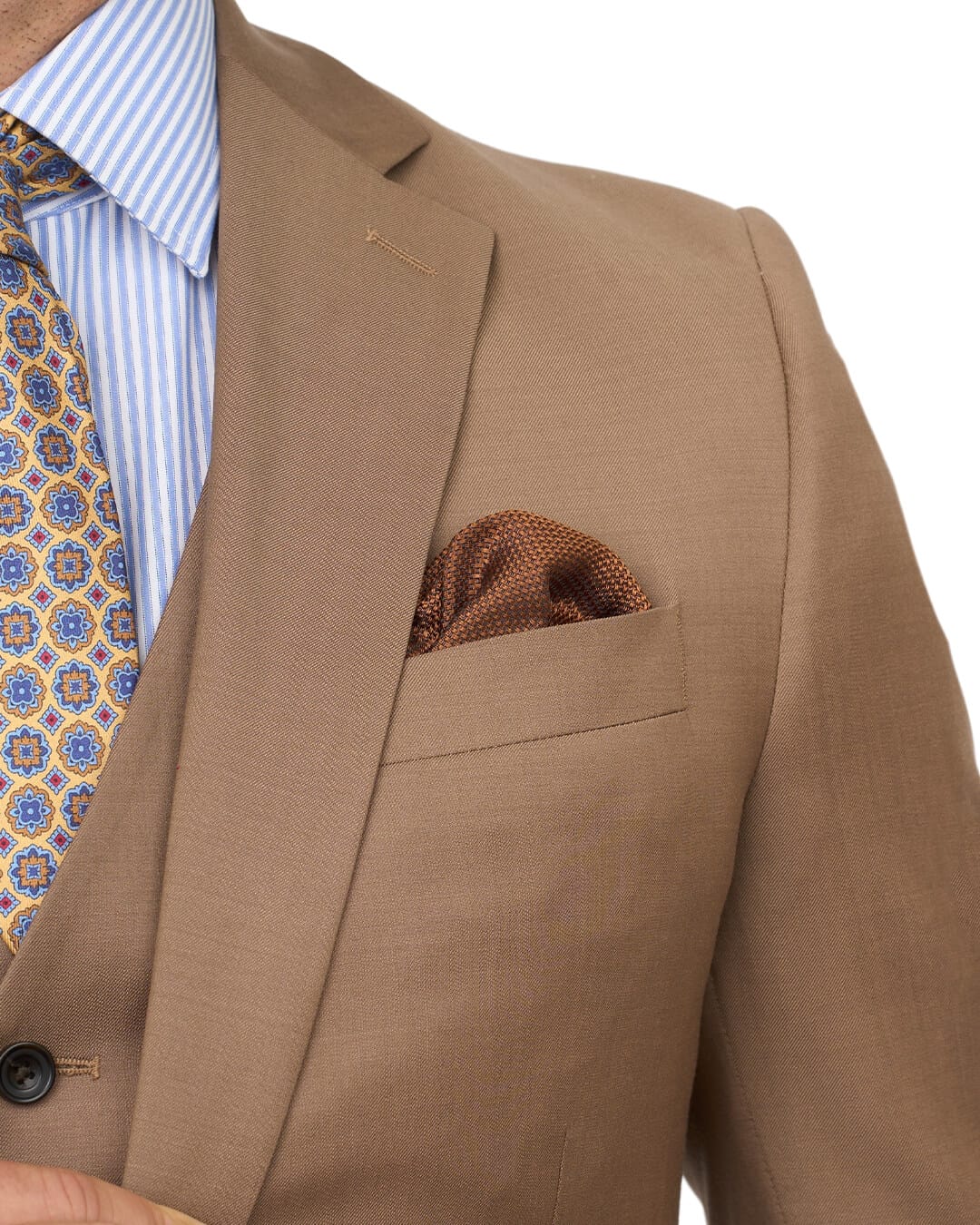 Gagliardi Suits Gagliardi Camel Gabardine Super 110s Suit