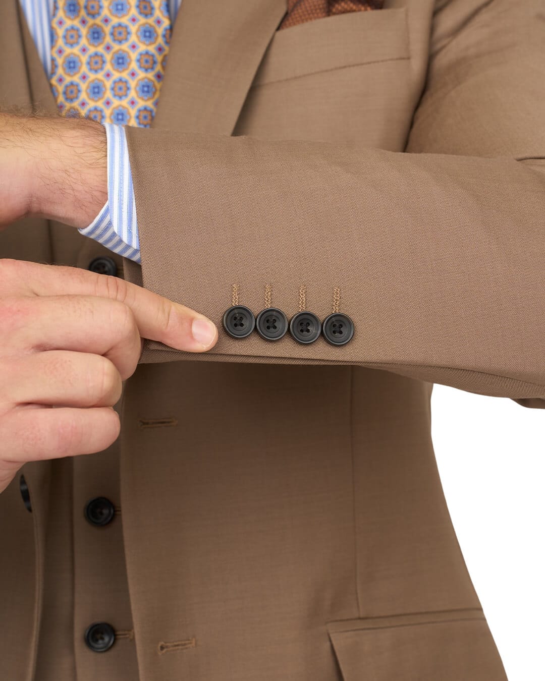 Gagliardi Suits Gagliardi Camel Gabardine Super 110s Suit
