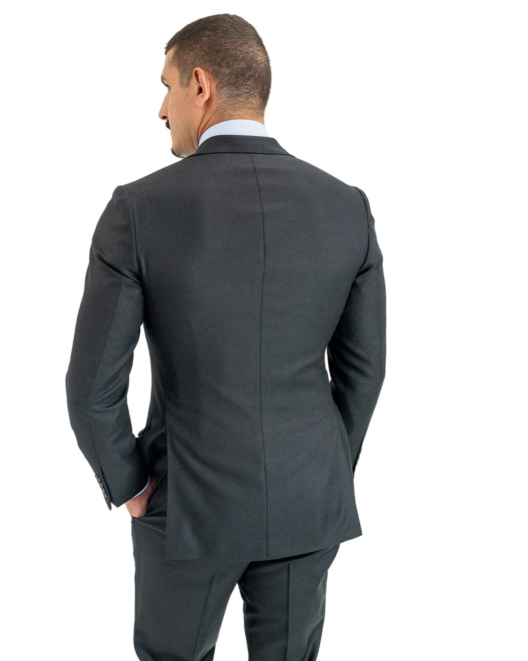 Gagliardi Suits Gagliardi Charcoal Vitale Barberis Canonico Super 110s Birdseye Suit