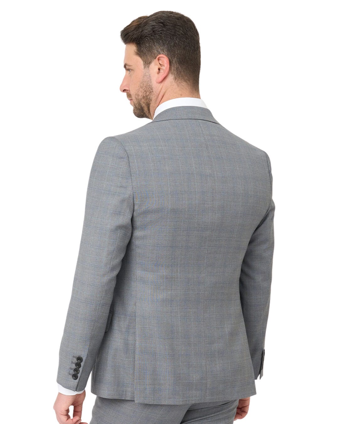 Gagliardi Suits Gagliardi Grey Check Natural Stretch Suit