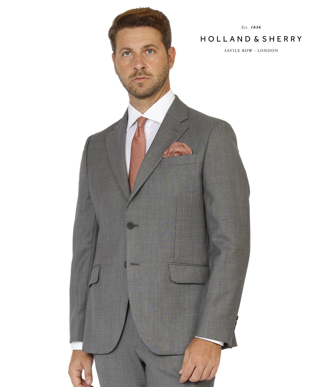 Gagliardi Suits Gagliardi Grey Holland & Sherry Sharkskin Suit