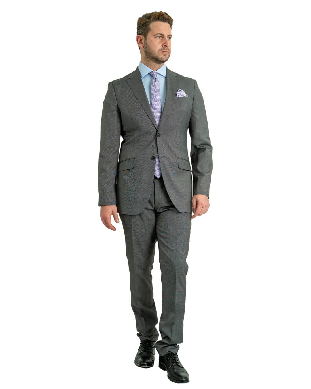 Gagliardi Suits Gagliardi Grey Machine Washable End On End Suit