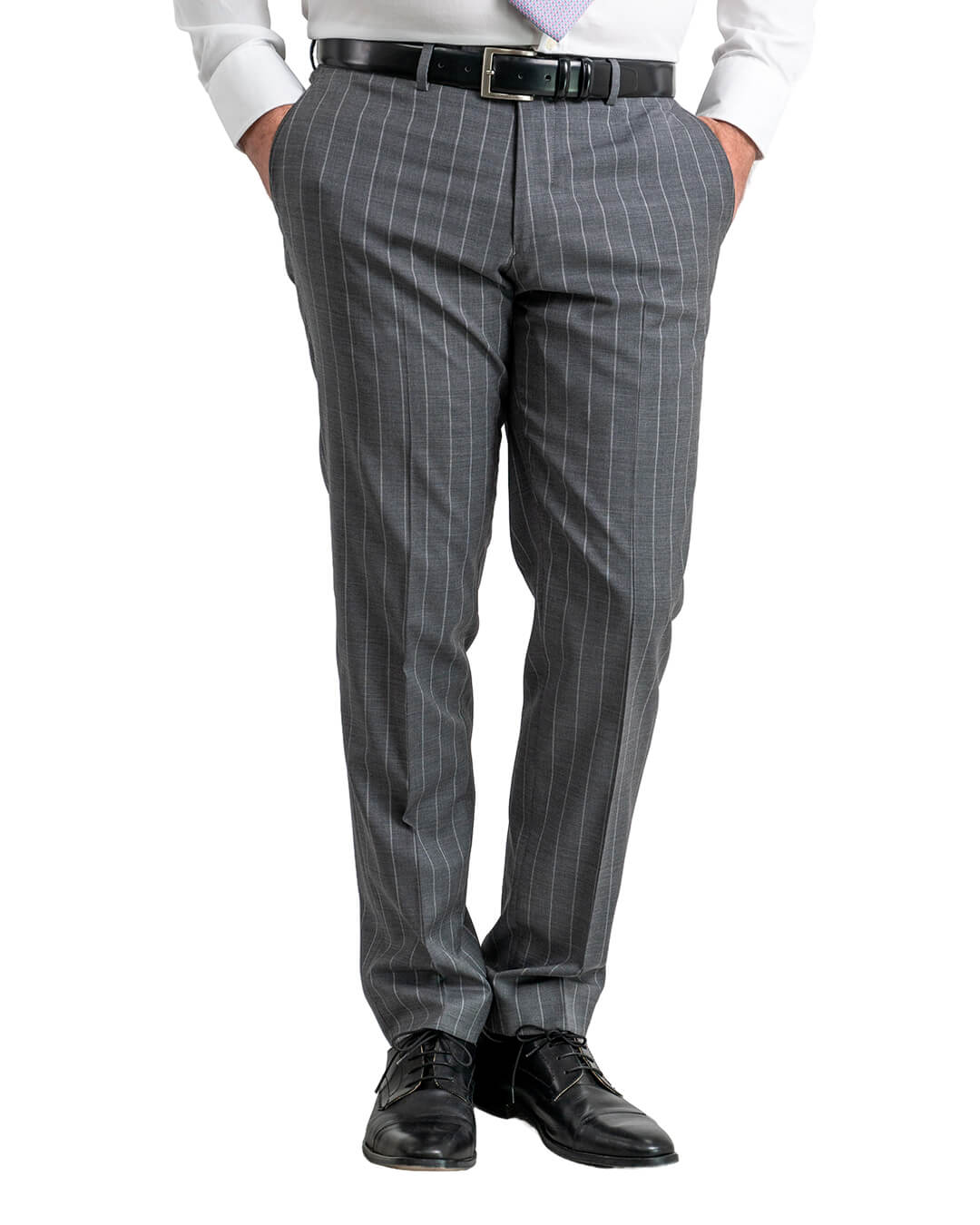 Gagliardi Suits Gagliardi Grey Reda Super 100s Wide Subtle Stripe Suit