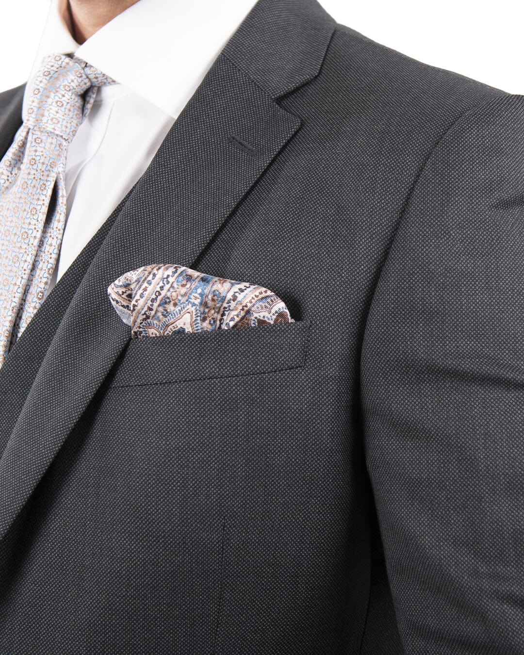 Gagliardi Suits Gagliardi Grey Suit Di Fabio Charcoal Grey Birdseye Super 130S