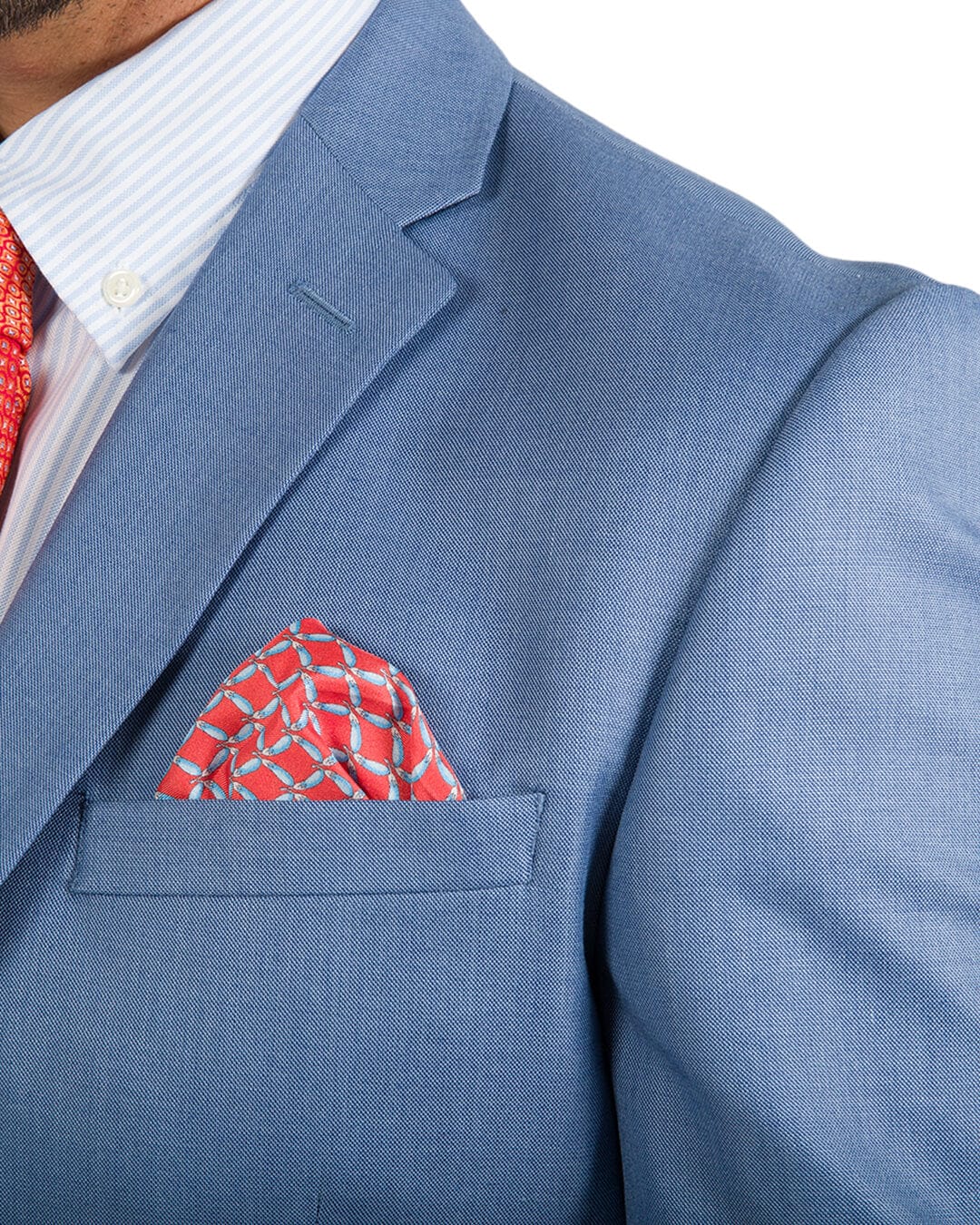 Gagliardi Suits Gagliardi Light Blue Sharkskin Machine Washable Suit
