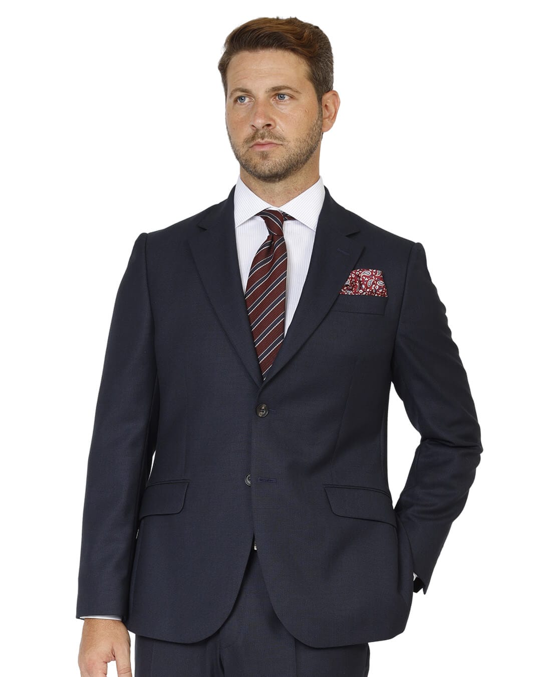 Gagliardi Suits Gagliardi Navy Holland &amp; Sherry Birdseye Suit