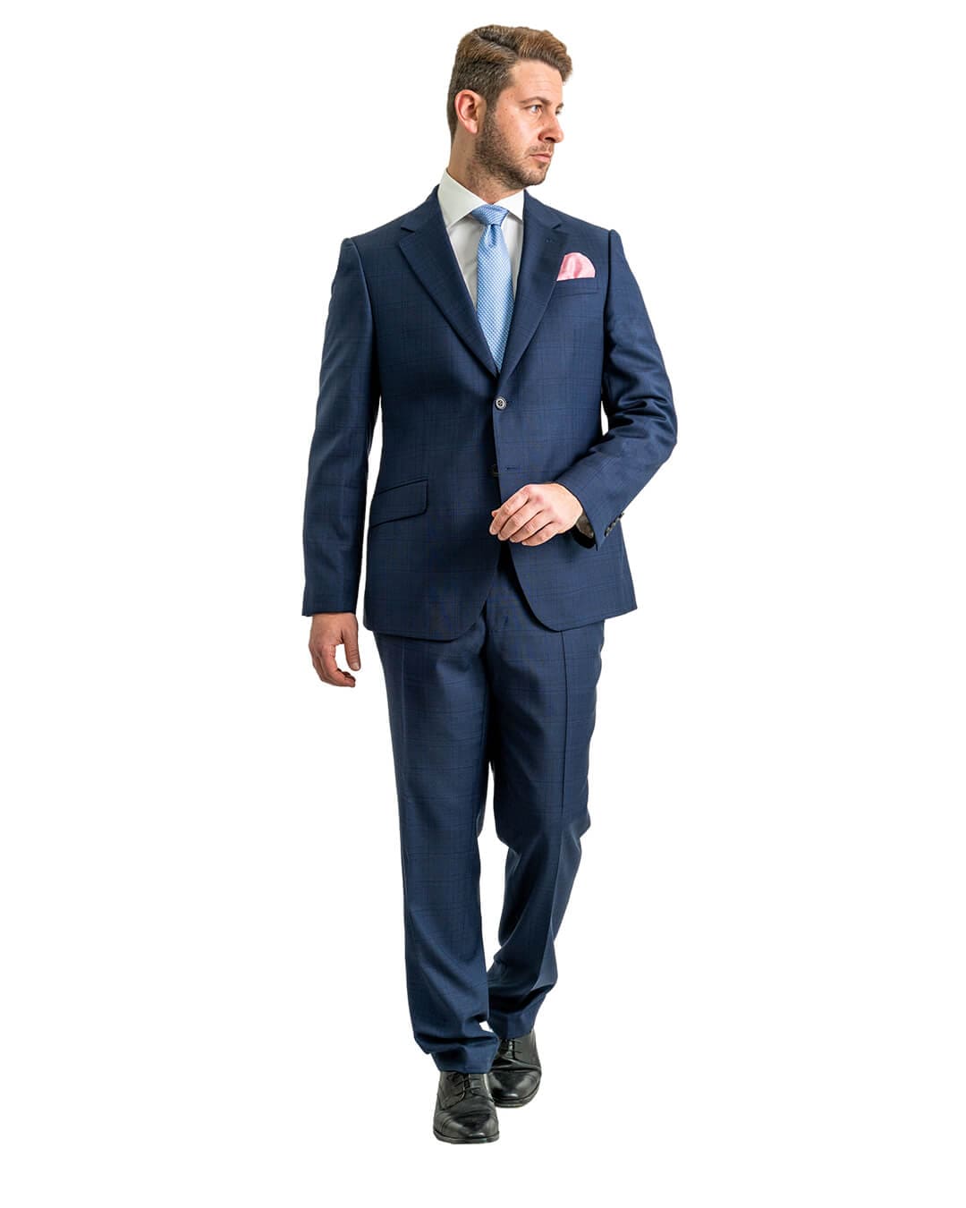 Gagliardi Suits Gagliardi Navy Lanificio Ing. Loro Piana Natural Stretch Tonal Check Suit