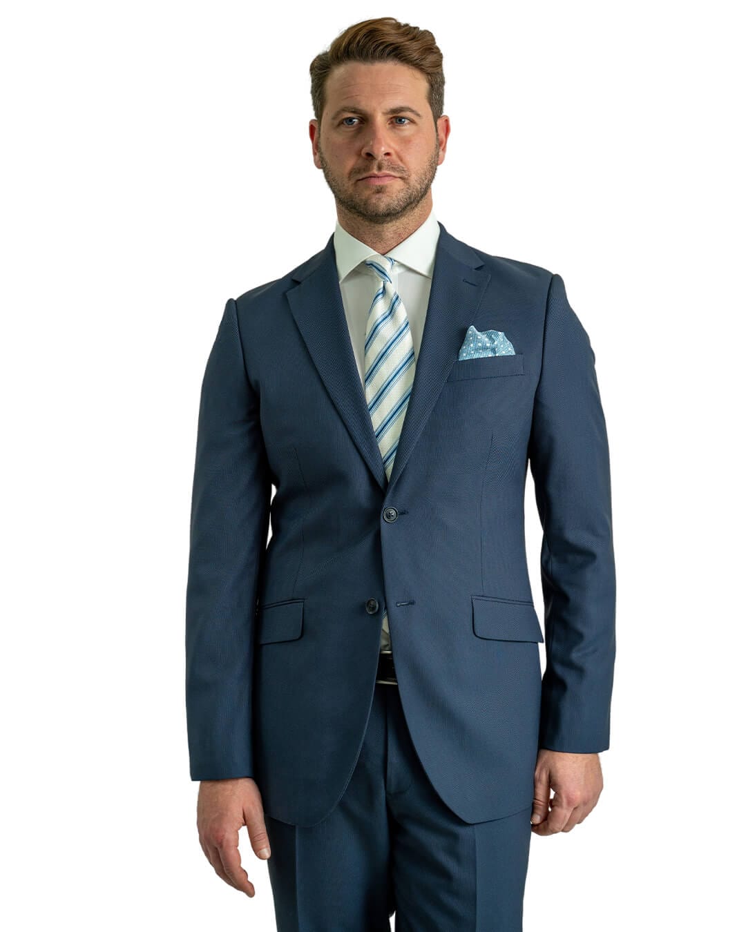 Gagliardi Suits Gagliardi Navy Machine Washable Pindot Suit