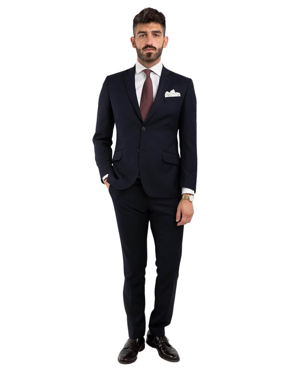 Gagliardi Navy Machine Washable Suit - Bortex Fine Tailoring