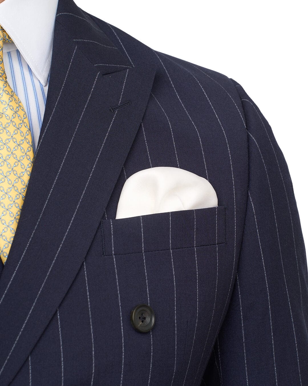 Gagliardi Suits Gagliardi Navy Stripe Double Breasted Machine Washable Suit