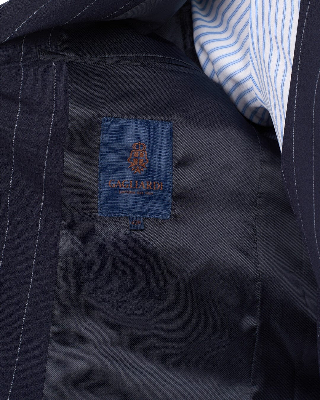Gagliardi Suits Gagliardi Navy Striped Machine Washable Suit