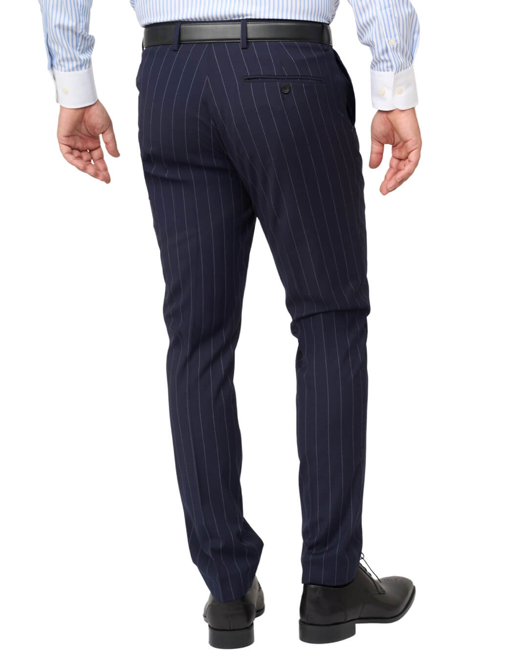 Gagliardi Suits Gagliardi Navy Striped Machine Washable Suit