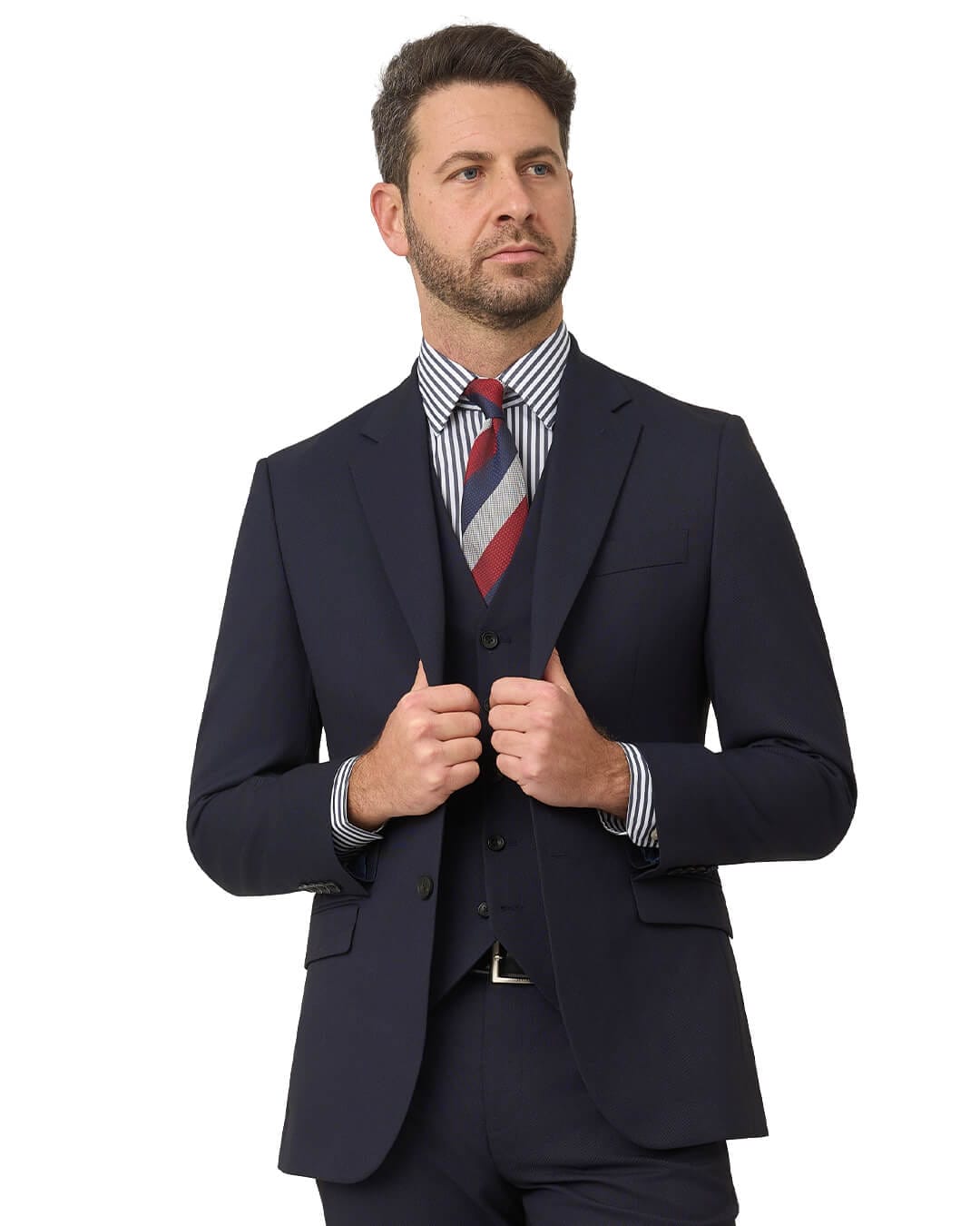 Gagliardi Suits Gagliardi Navy Suit Machine Washable Pindot