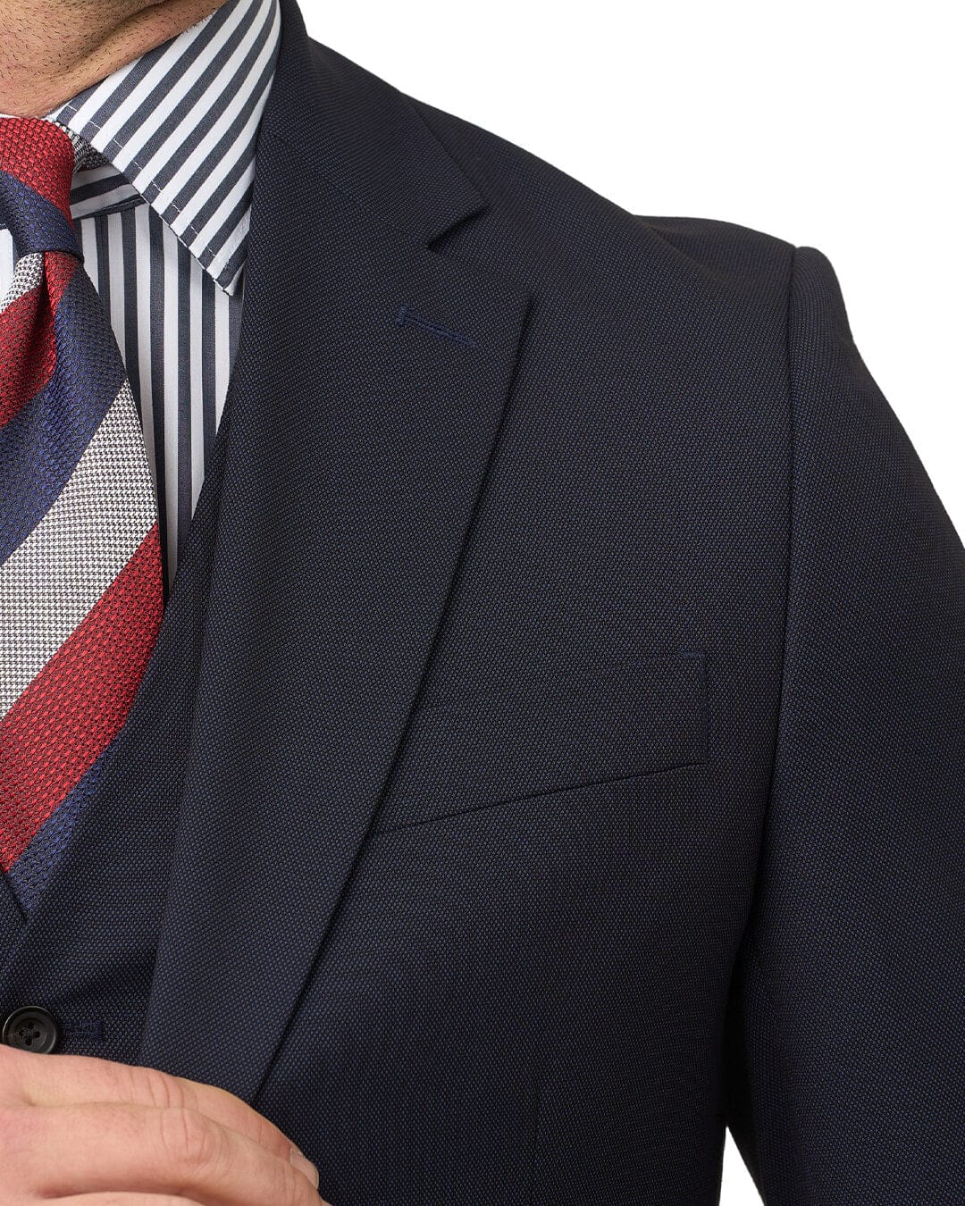 Gagliardi Suits Gagliardi Navy Suit Machine Washable Pindot