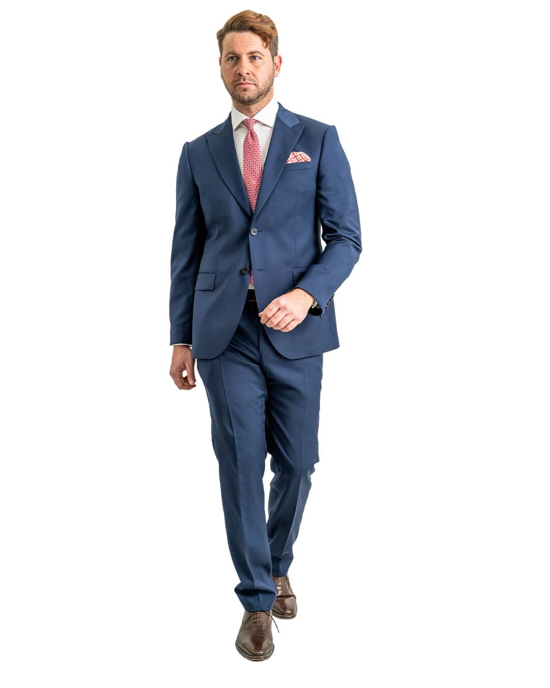 Gagliardi Suits Gagliardi Navy Zignone Super 100s Twill Peak Lapel Suit