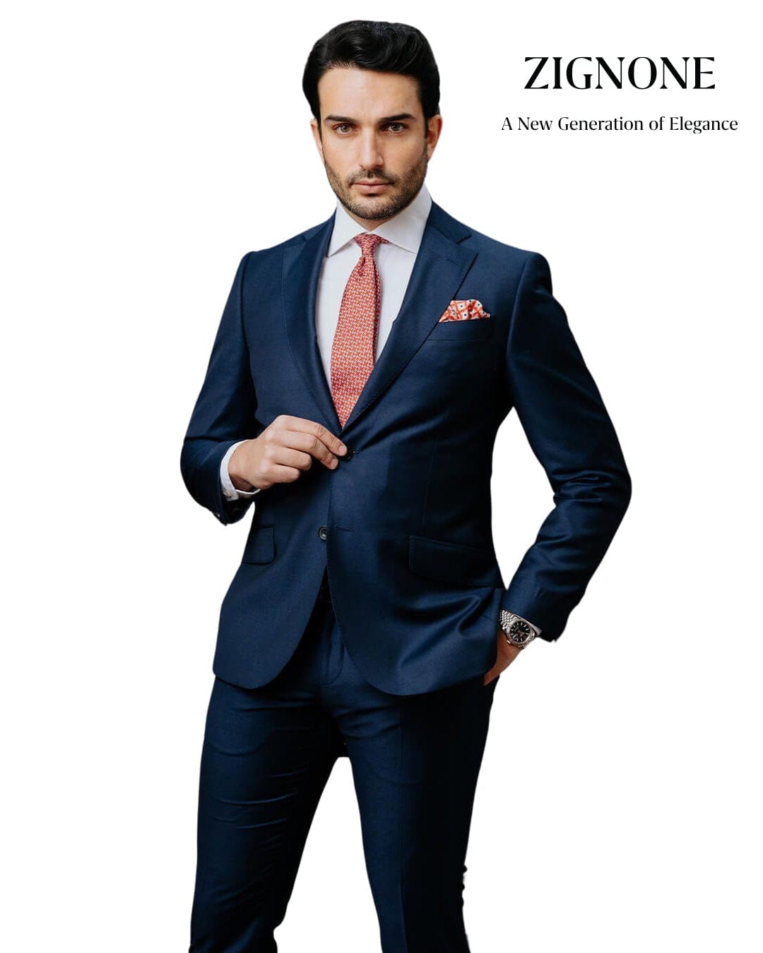Gagliardi Suits Gagliardi Navy Zignone Super 150s Twill Suit