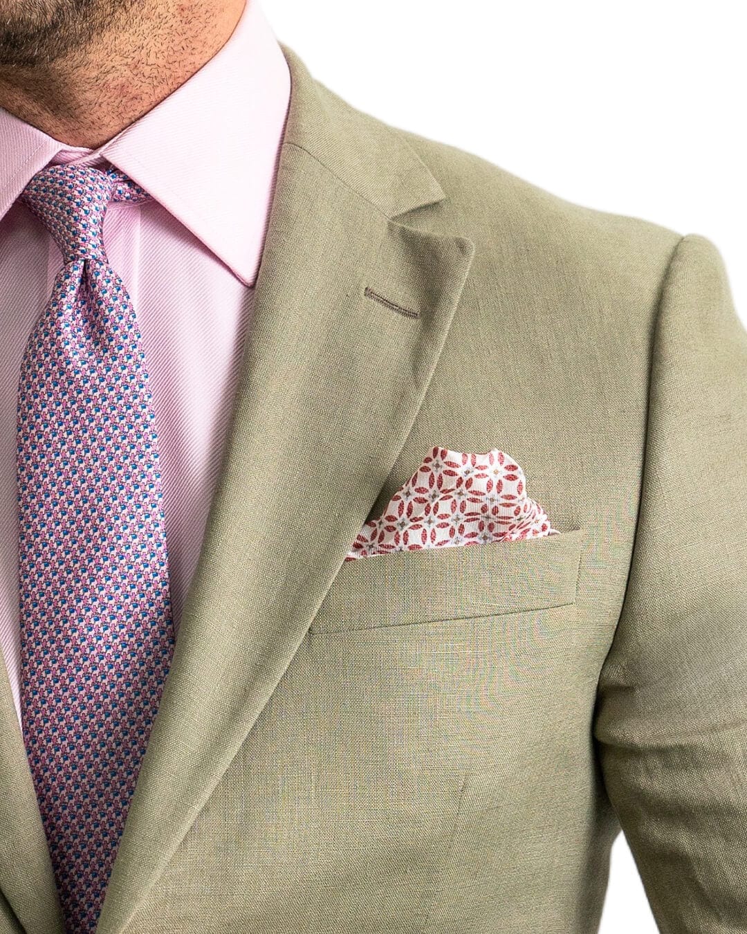 Gagliardi Suits Gagliardi Olive Duca Visconti di Modrone Italian Linen Suit